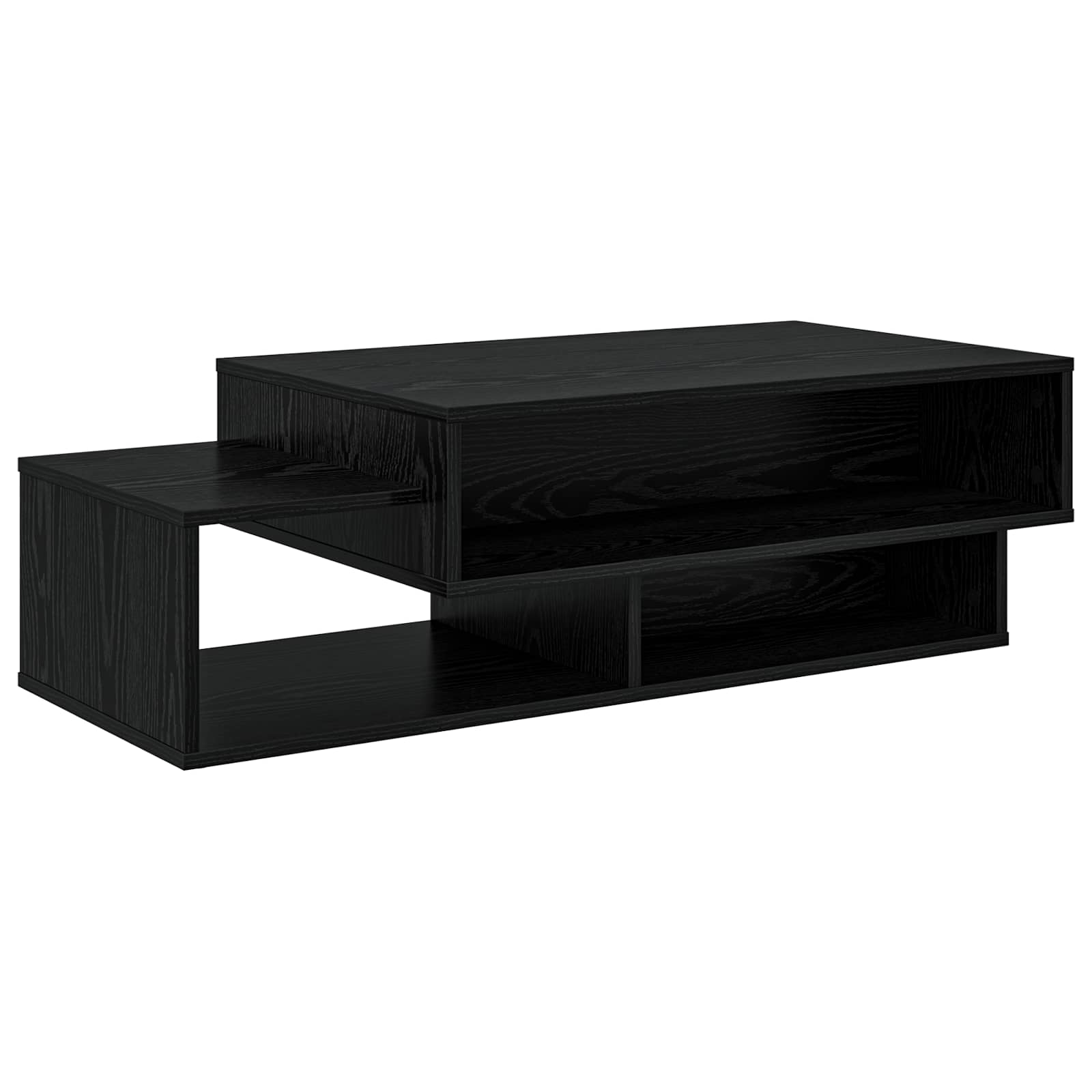 vidaXL Stolik kawowy Czarny Dąb 105 x 50 x 32,5 cm