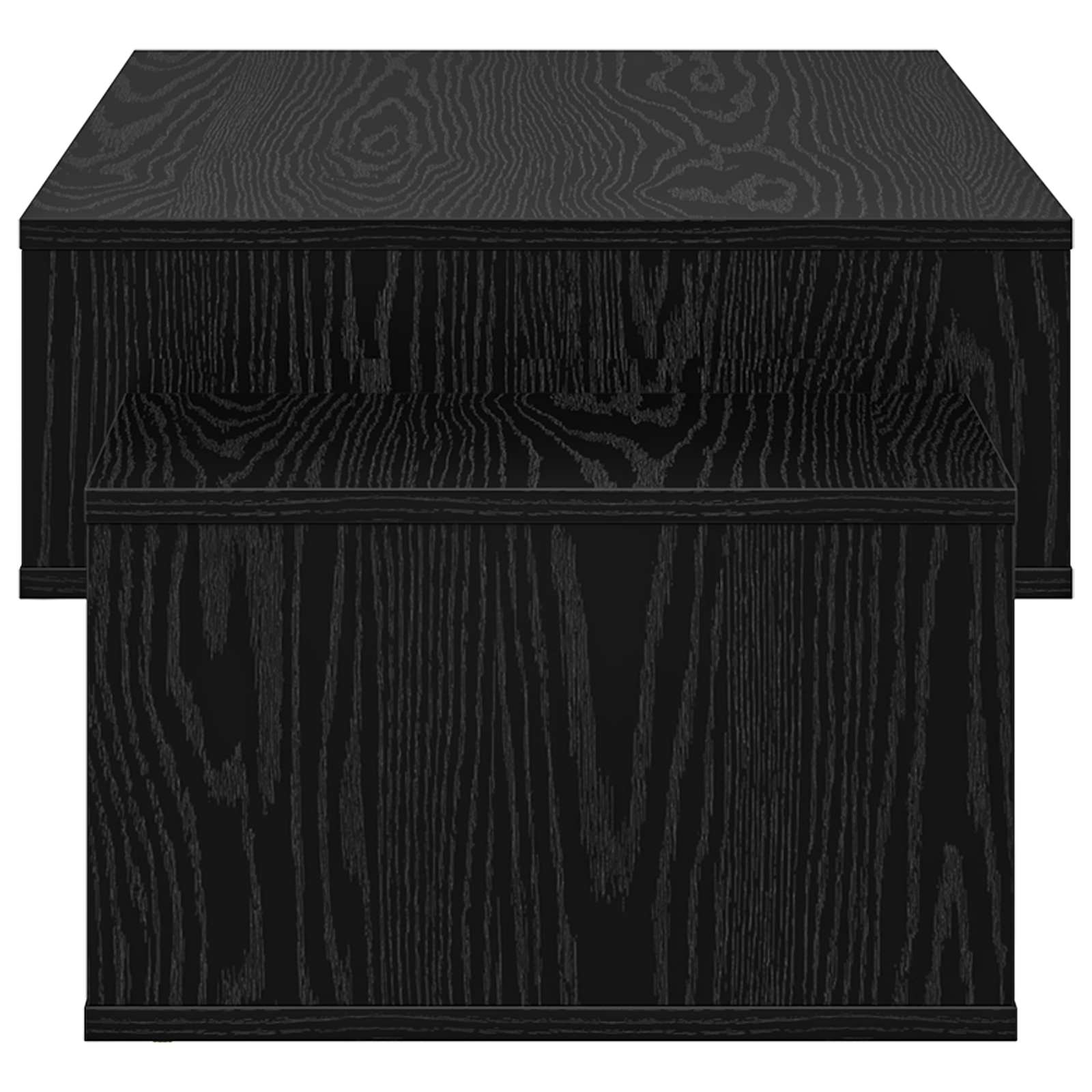 vidaXL Stolik kawowy Czarny Dąb 105 x 50 x 32,5 cm