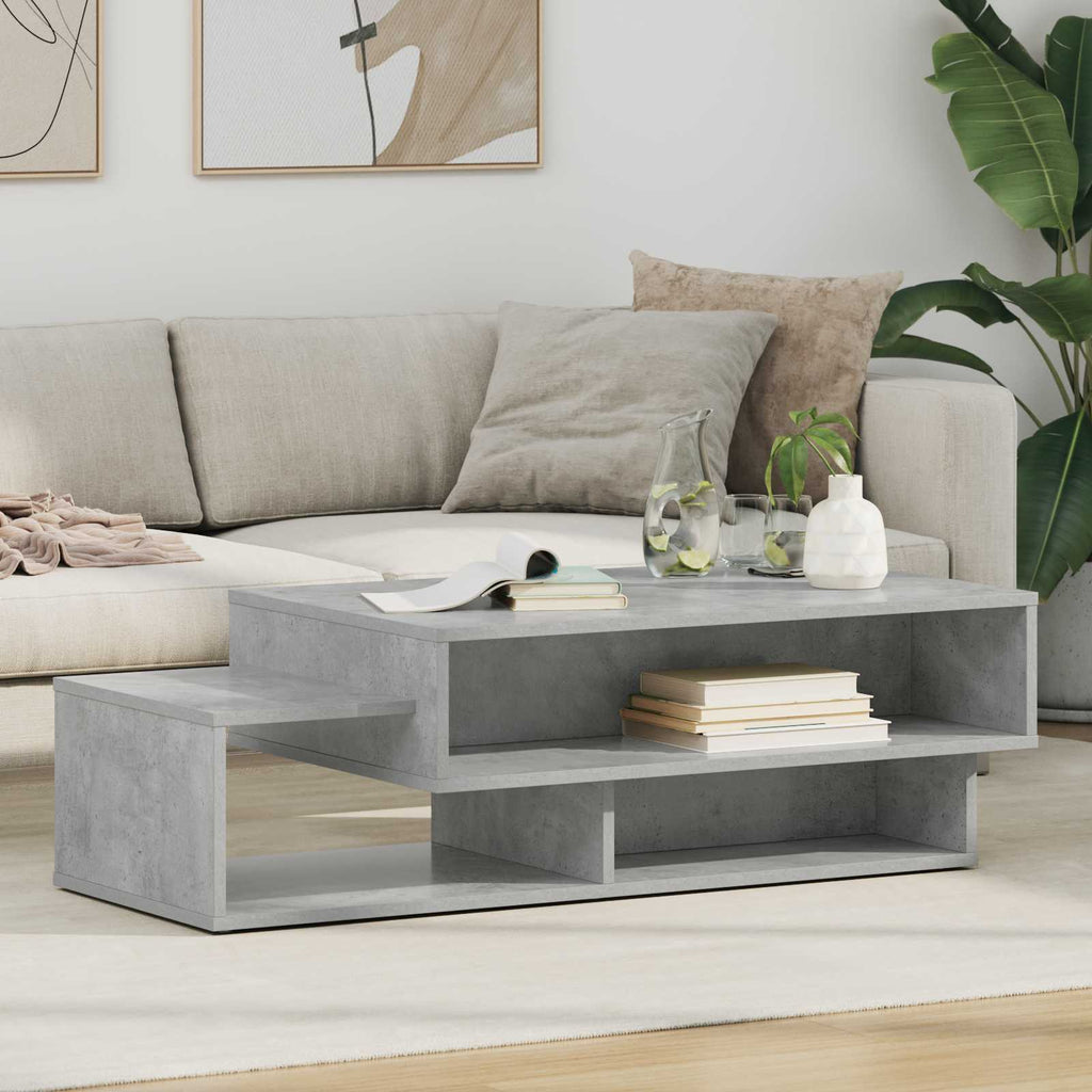 vidaXL Stolik kawowy Betonowy szary 105 x 50 x 32,5 cm