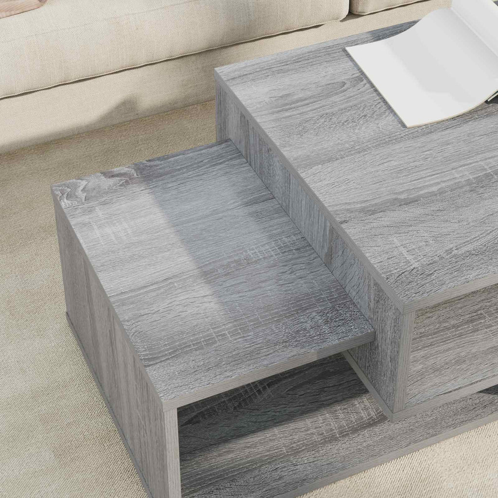 vidaXL Stolik kawowy Szary Sonoma 105 x 50 x 32,5 cm
