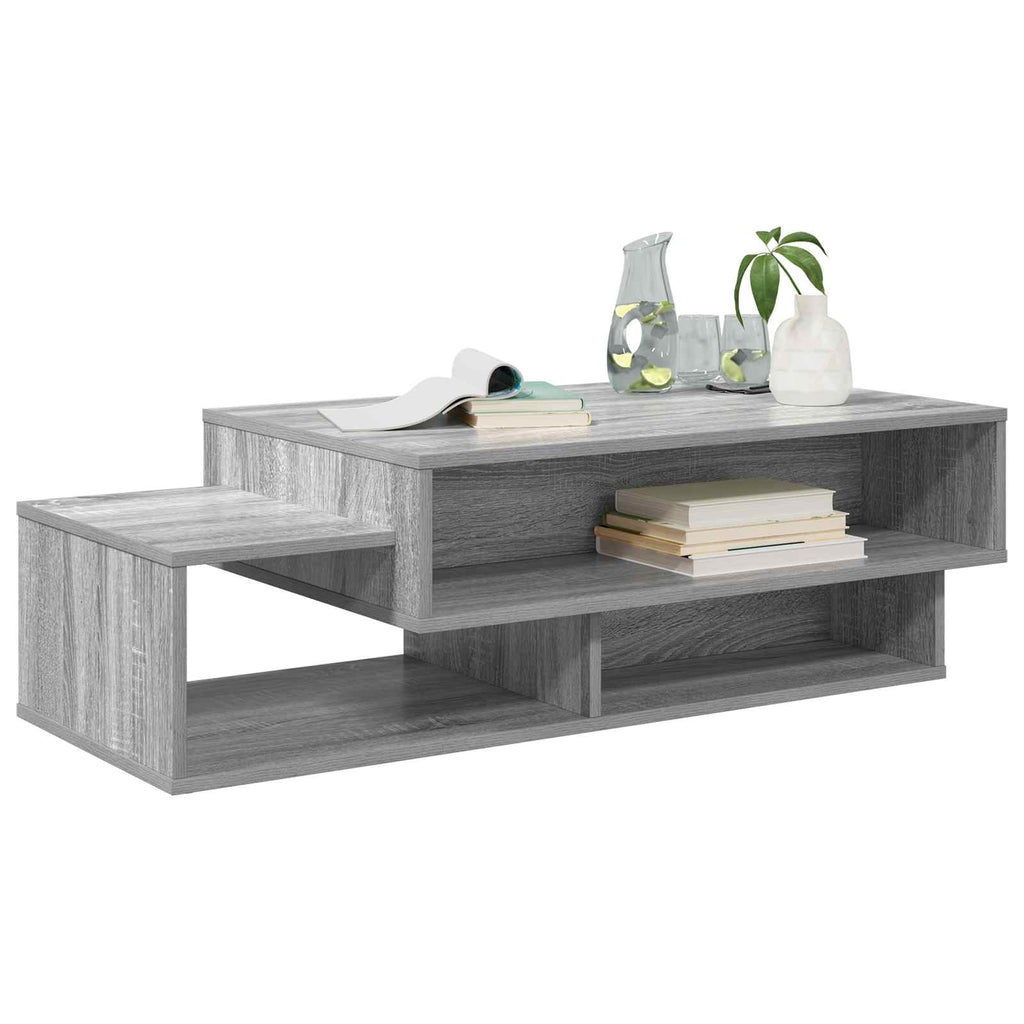 vidaXL Stolik kawowy Szary Sonoma 105 x 50 x 32,5 cm