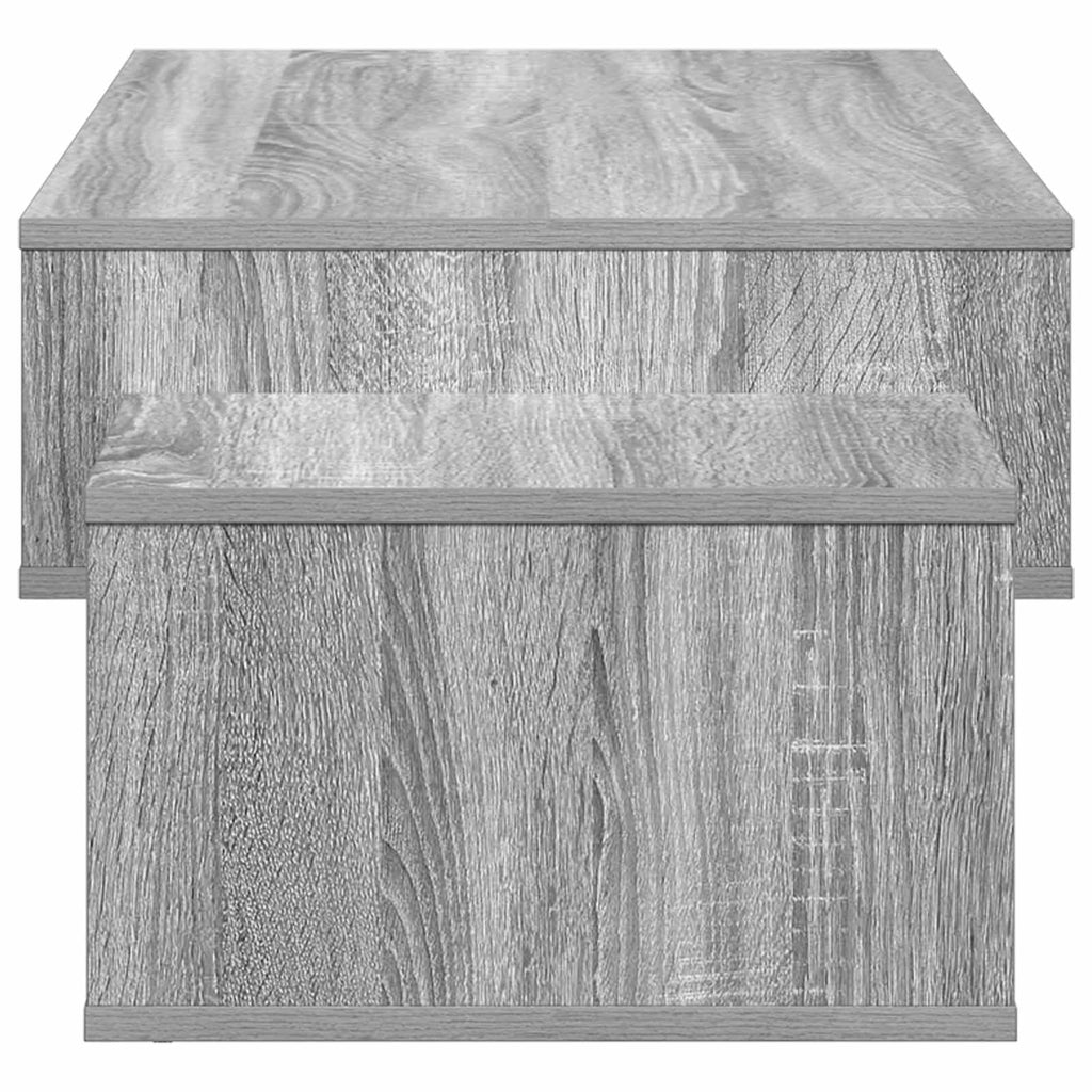 vidaXL Stolik kawowy Szary Sonoma 105 x 50 x 32,5 cm