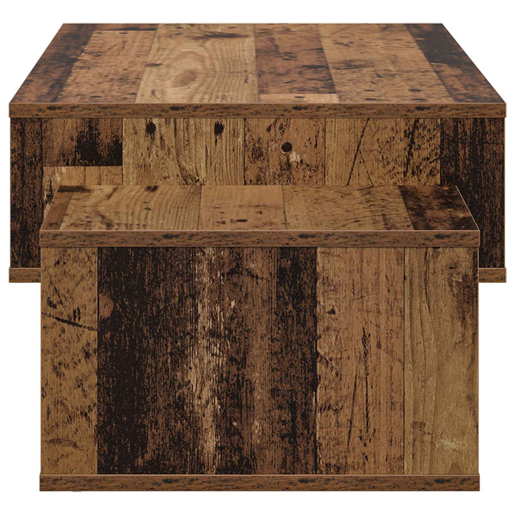 vidaXL Stolik kawowy Stare drewno 105 x 50 x 32,5 cm