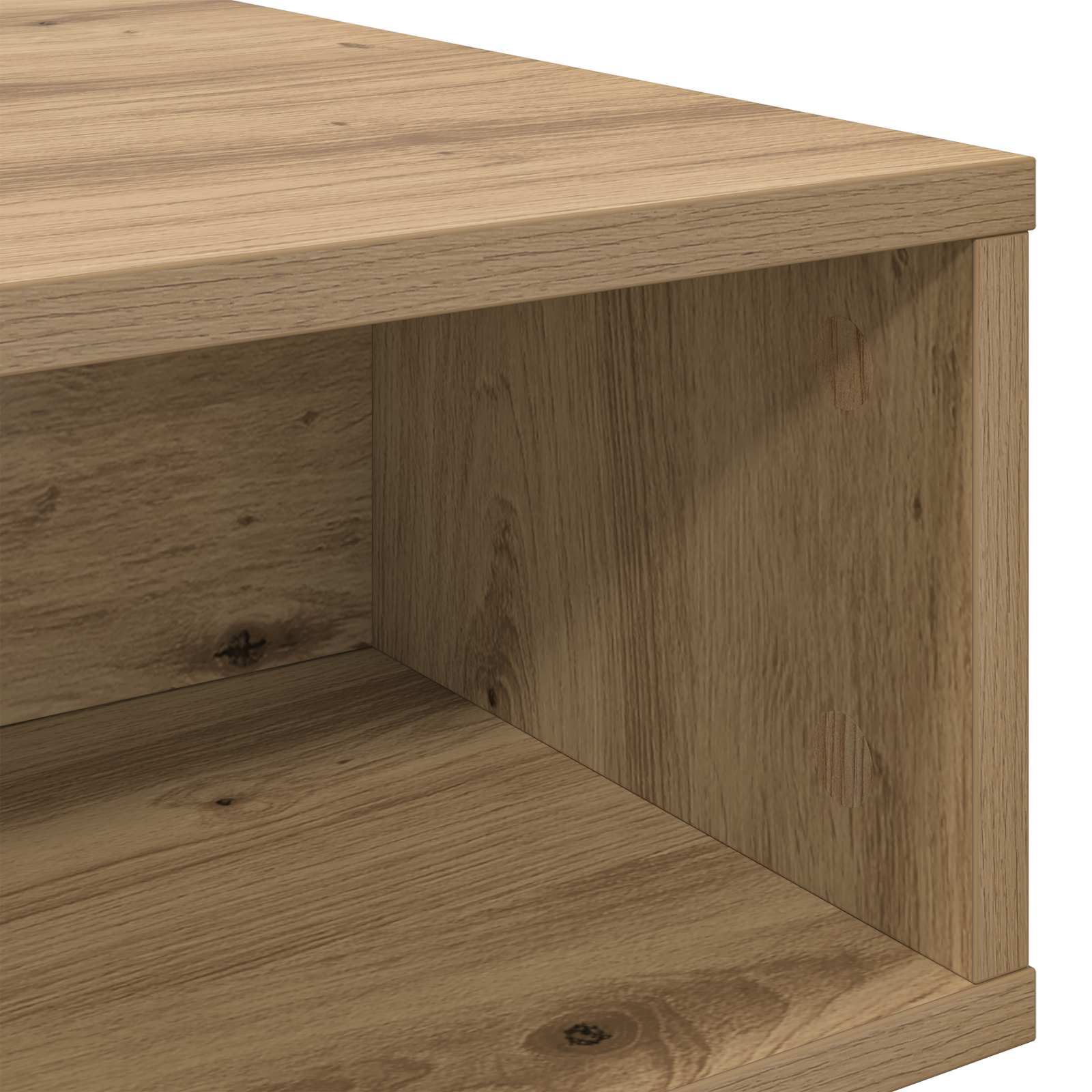 vidaXL Stolik kawowy Dąb rzemieślniczy 105 x 50 x 32,5 cm