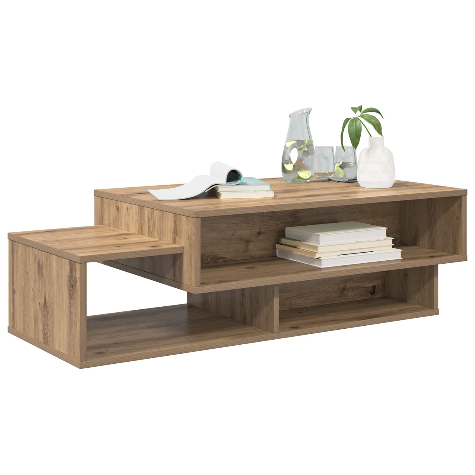 vidaXL Stolik kawowy Dąb rzemieślniczy 105 x 50 x 32,5 cm
