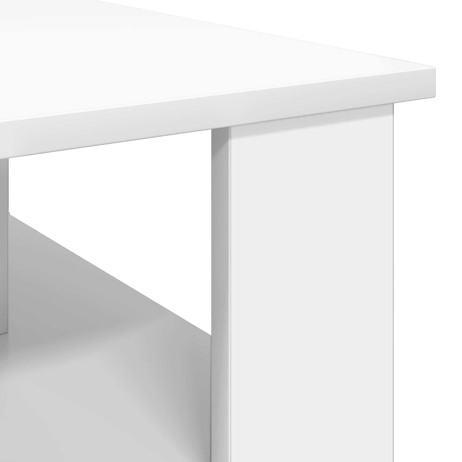 vidaXL Stolik kawowy Biały 90 x 50 x 40 cm Materiał drewnopochodny