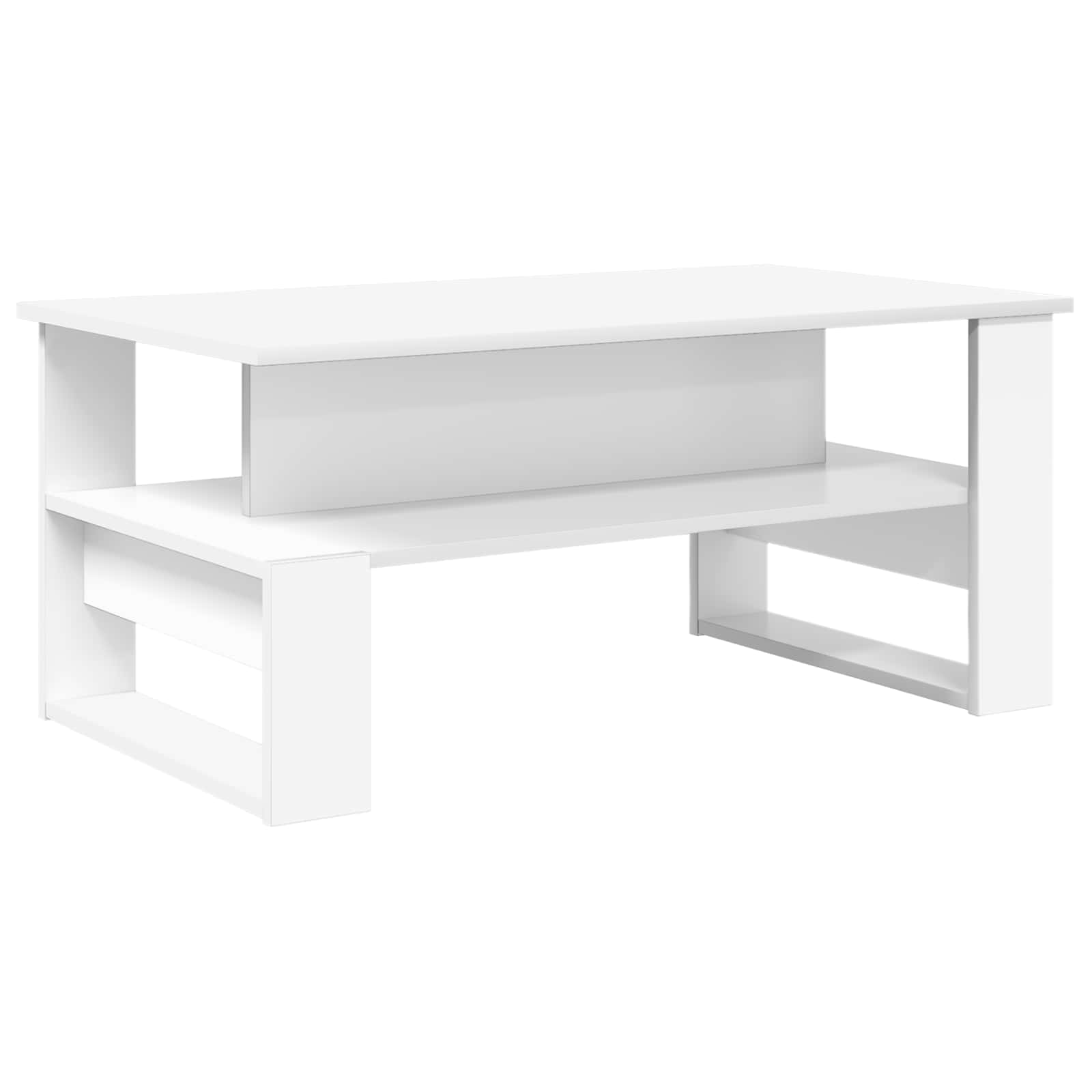 vidaXL Stolik kawowy Biały 90 x 50 x 40 cm Materiał drewnopochodny