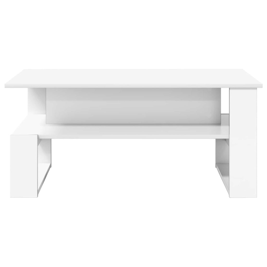 vidaXL Stolik kawowy Biały 90 x 50 x 40 cm Materiał drewnopochodny