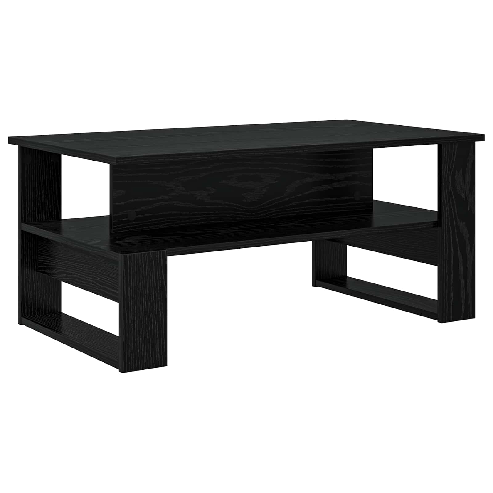 vidaXL Stolik kawowy Czarny Dąb 90 x 50 x 40 cm