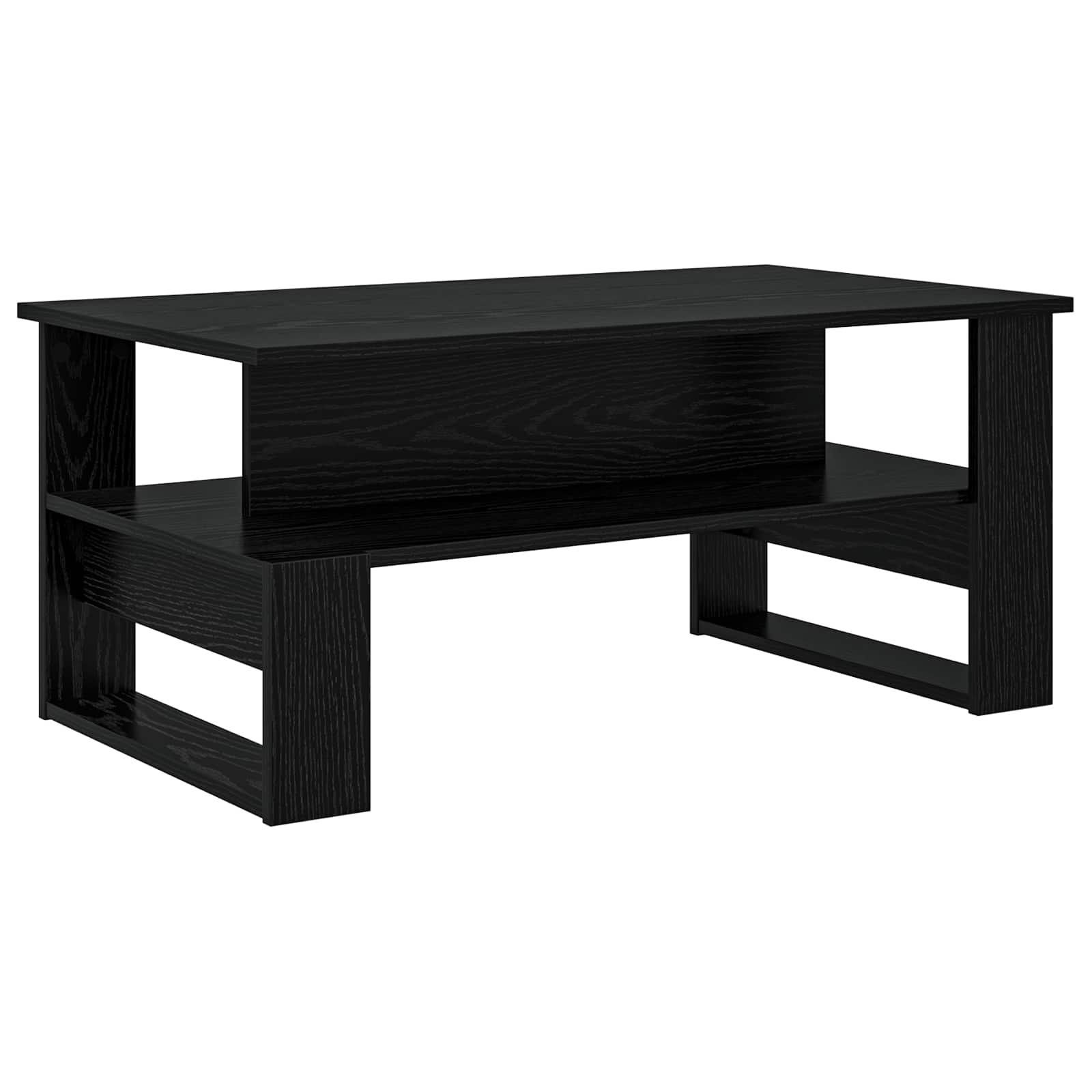 vidaXL Stolik kawowy Czarny Dąb 90 x 50 x 40 cm