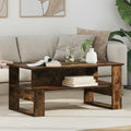 vidaXL Stolik kawowy Dąb wędzony 90 x 50 x 40 cm