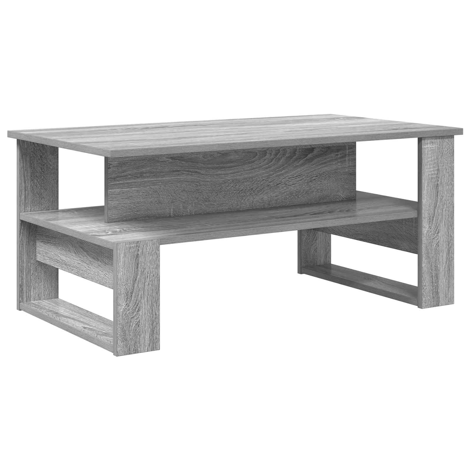 vidaXL Stolik kawowy Szary Sonoma 90 x 50 x 40 cm