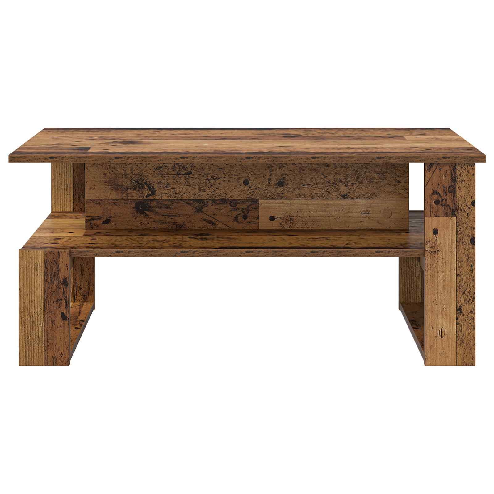 vidaXL Stolik kawowy Stare drewno 90 x 50 x 40 cm