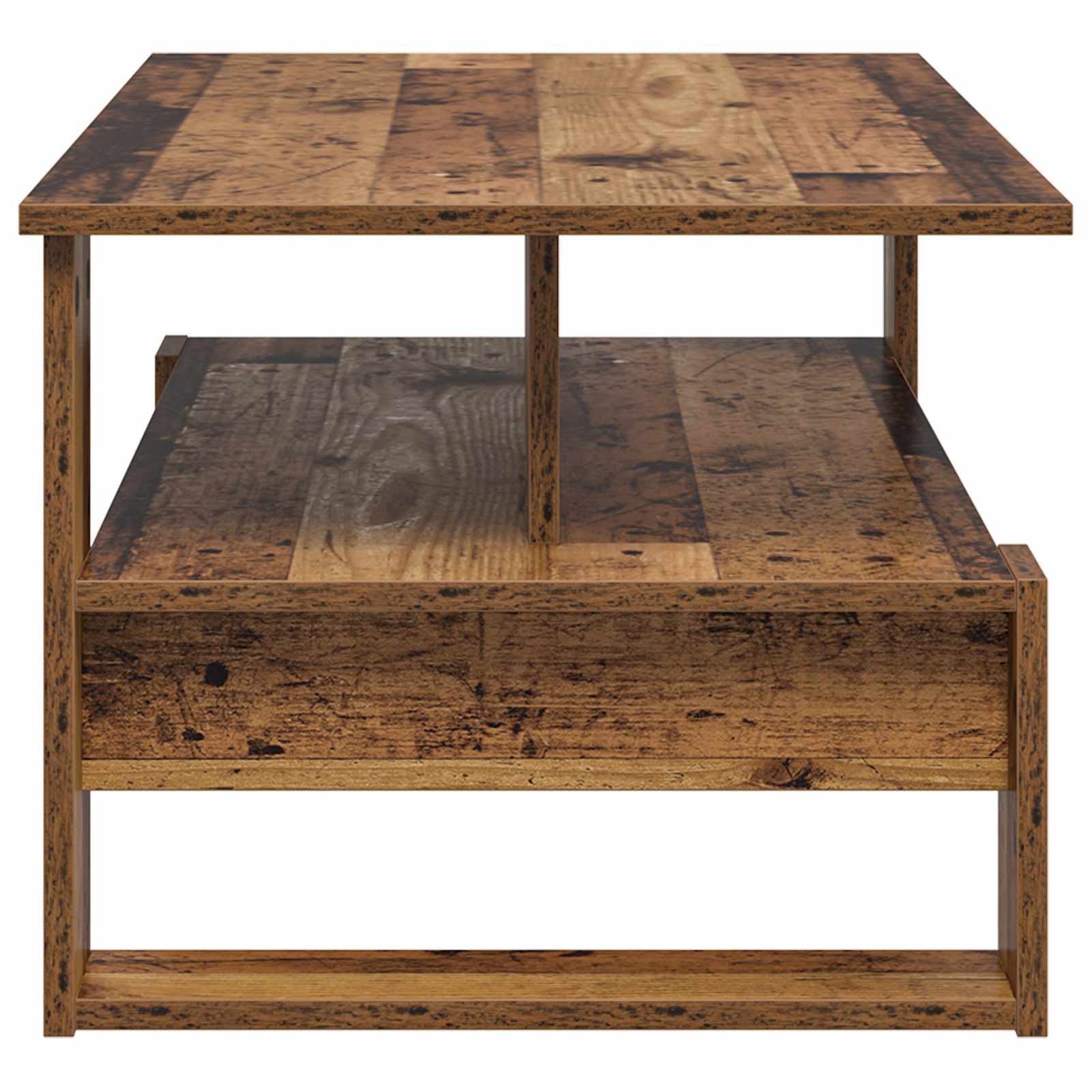 vidaXL Stolik kawowy Stare drewno 90 x 50 x 40 cm