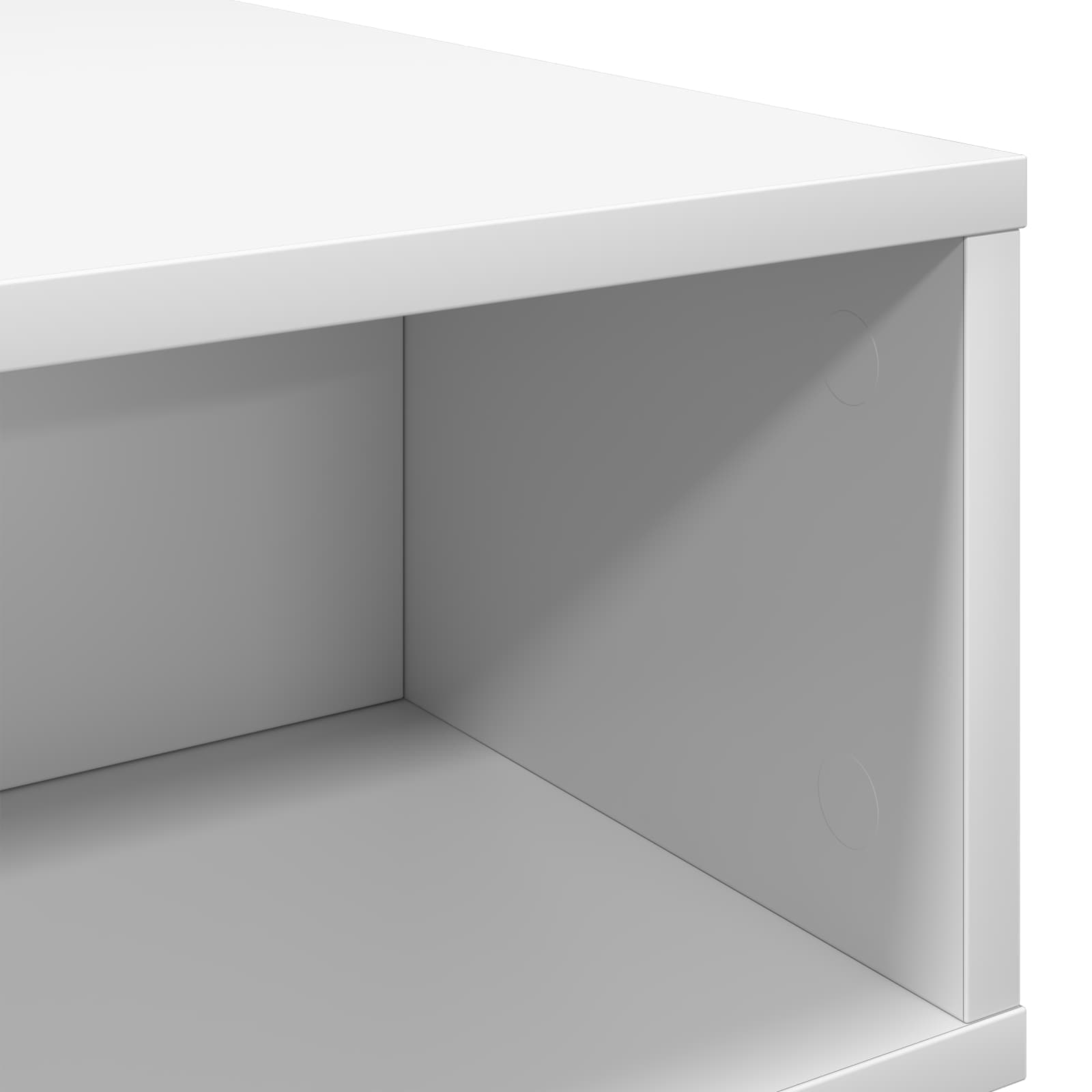 vidaXL Stolik kawowy Biały 80 x 46 x 35 cm Materiał drewnopochodny