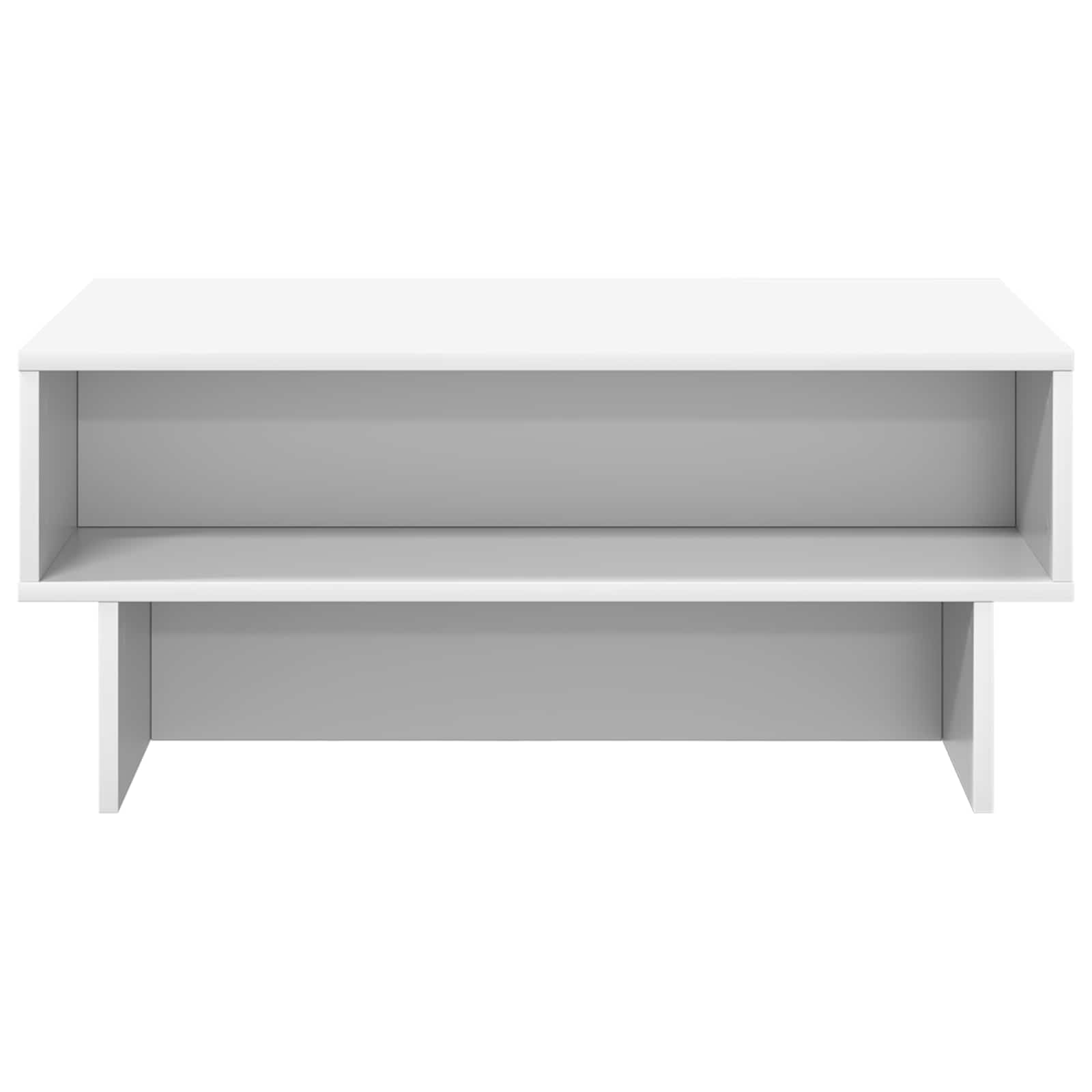 vidaXL Stolik kawowy Biały 80 x 46 x 35 cm Materiał drewnopochodny