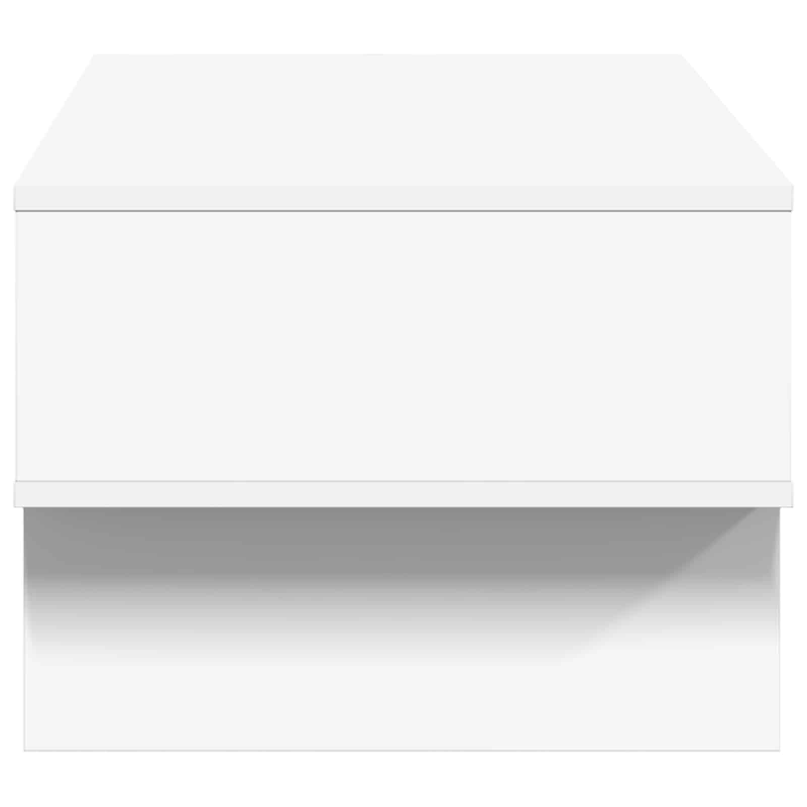 vidaXL Stolik kawowy Biały 80 x 46 x 35 cm Materiał drewnopochodny