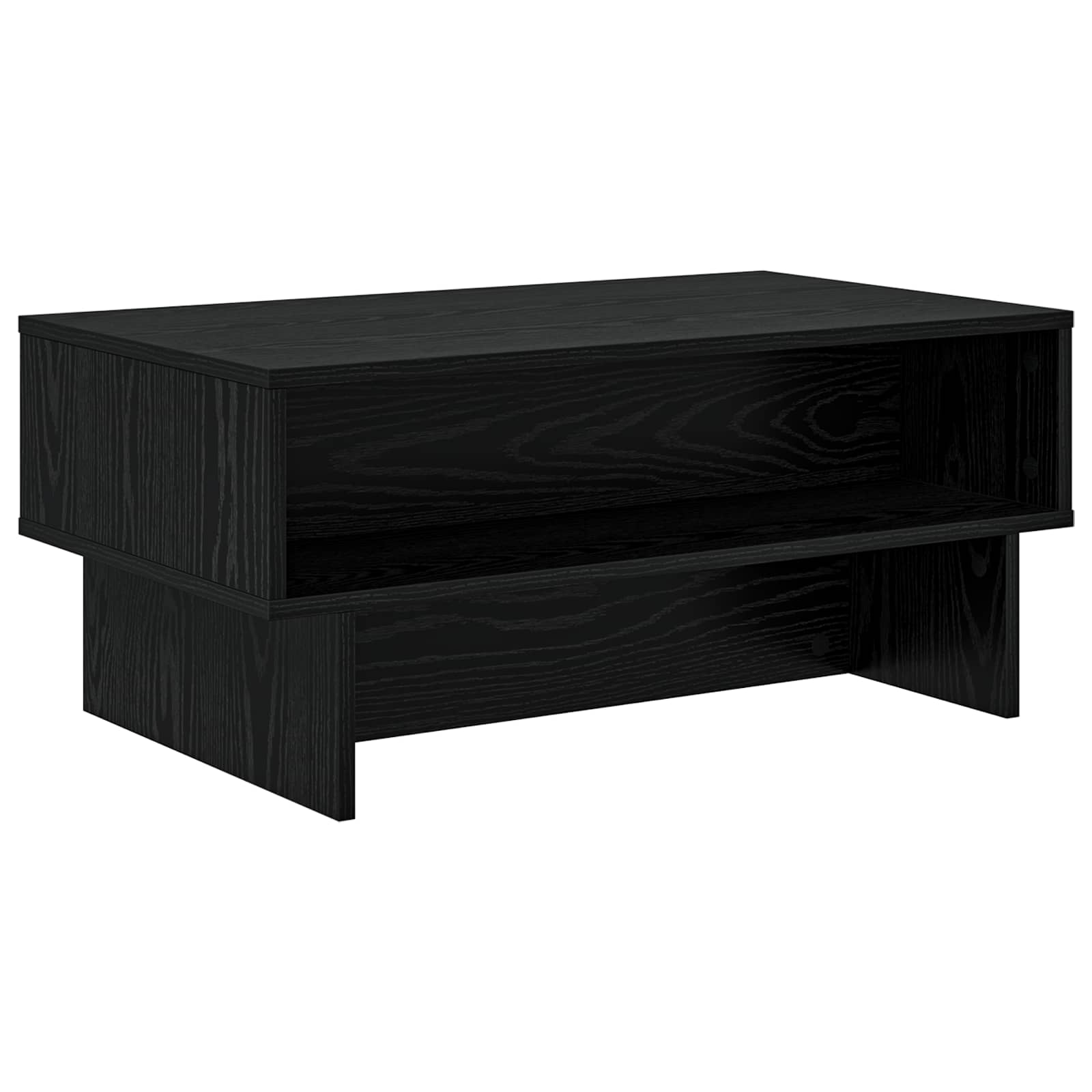 vidaXL Stolik kawowy Czarny Dąb 80 x 46 x 35 cm
