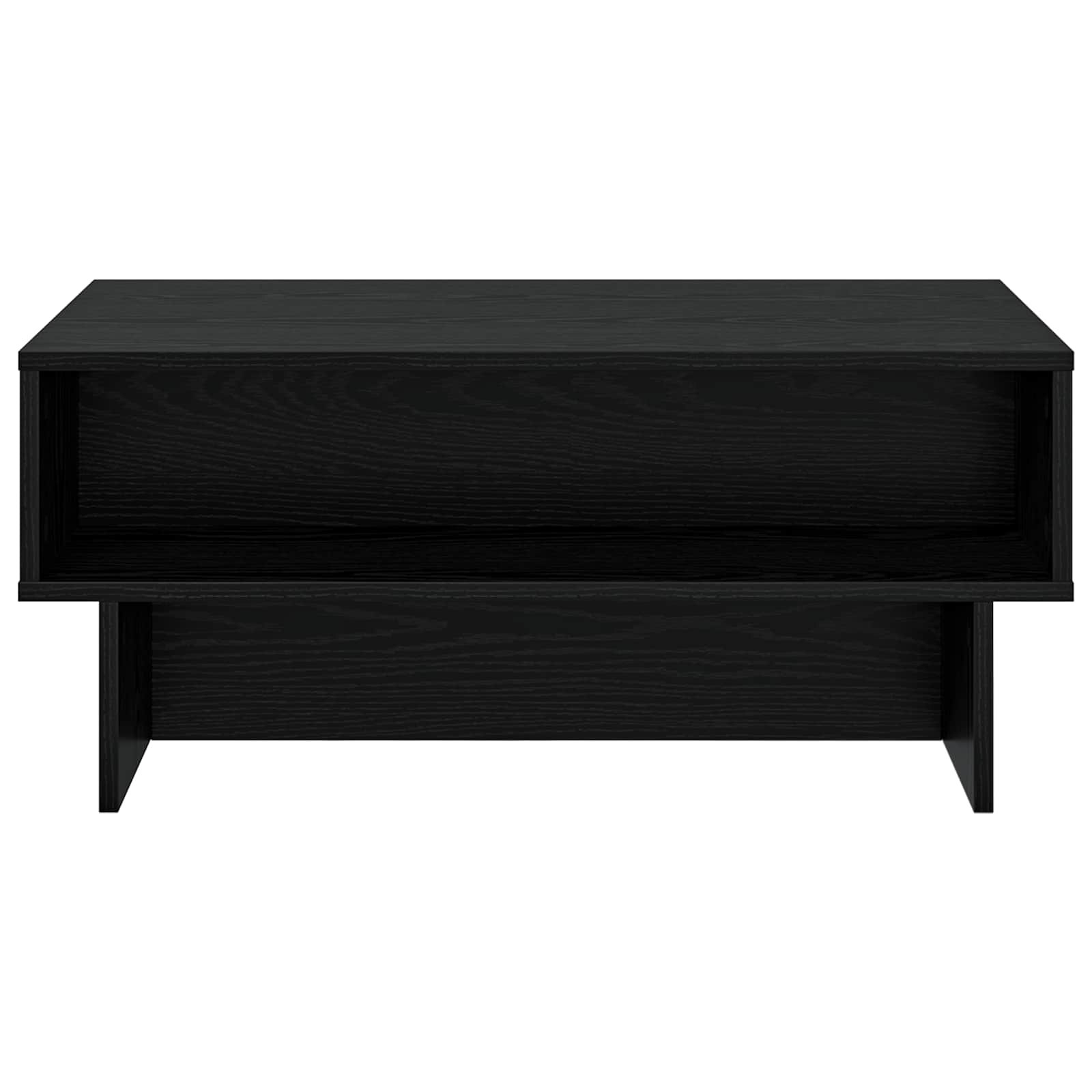 vidaXL Stolik kawowy Czarny Dąb 80 x 46 x 35 cm