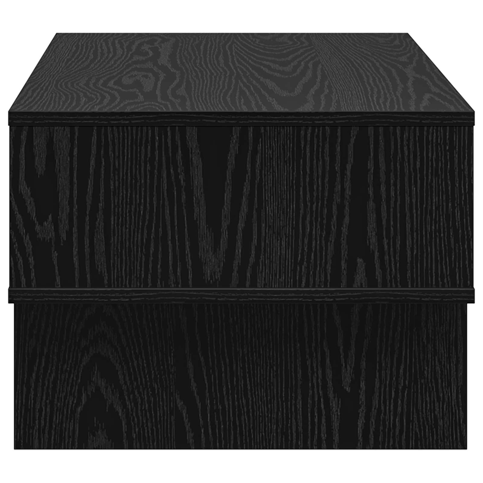 vidaXL Stolik kawowy Czarny Dąb 80 x 46 x 35 cm