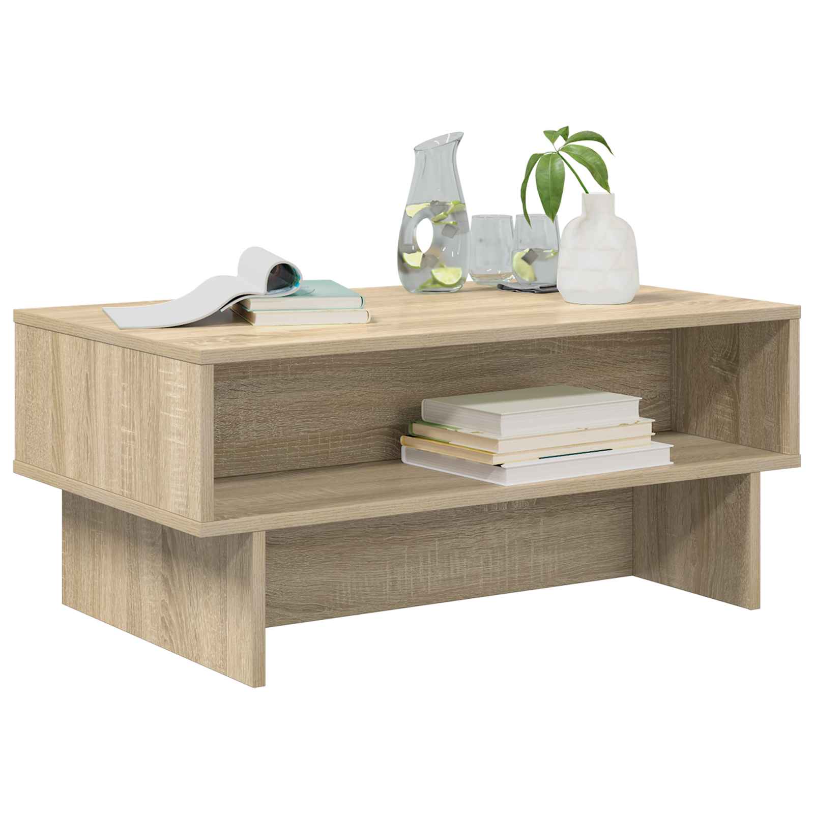 vidaXL Stolik kawowy Dąb Sonoma 80 x 46 x 35 cm