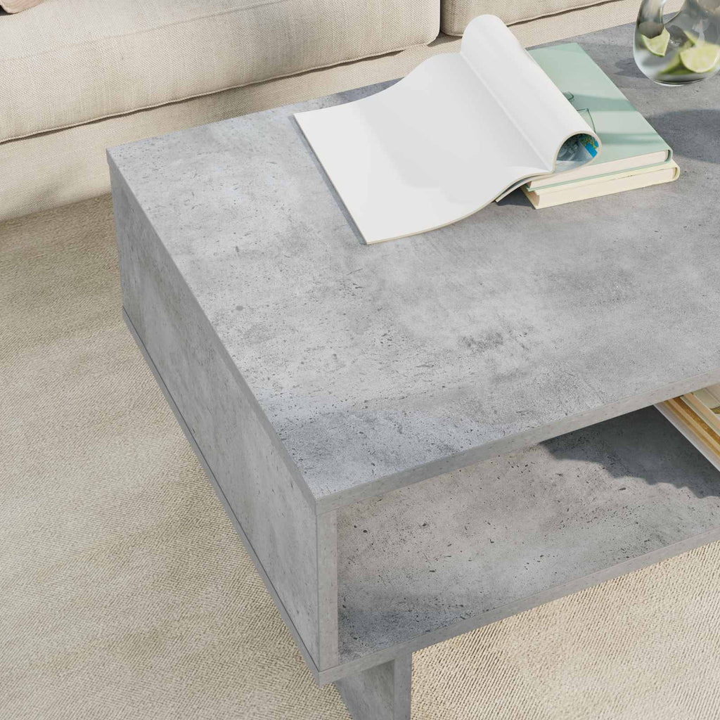 vidaXL Stolik kawowy Betonowy szary 80 x 46 x 35 cm