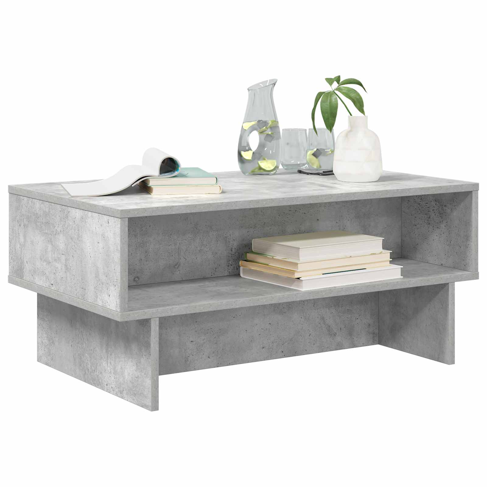 vidaXL Stolik kawowy Betonowy szary 80 x 46 x 35 cm