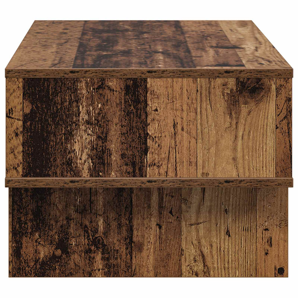 vidaXL Stolik kawowy Stare drewno 80 x 46 x 35 cm