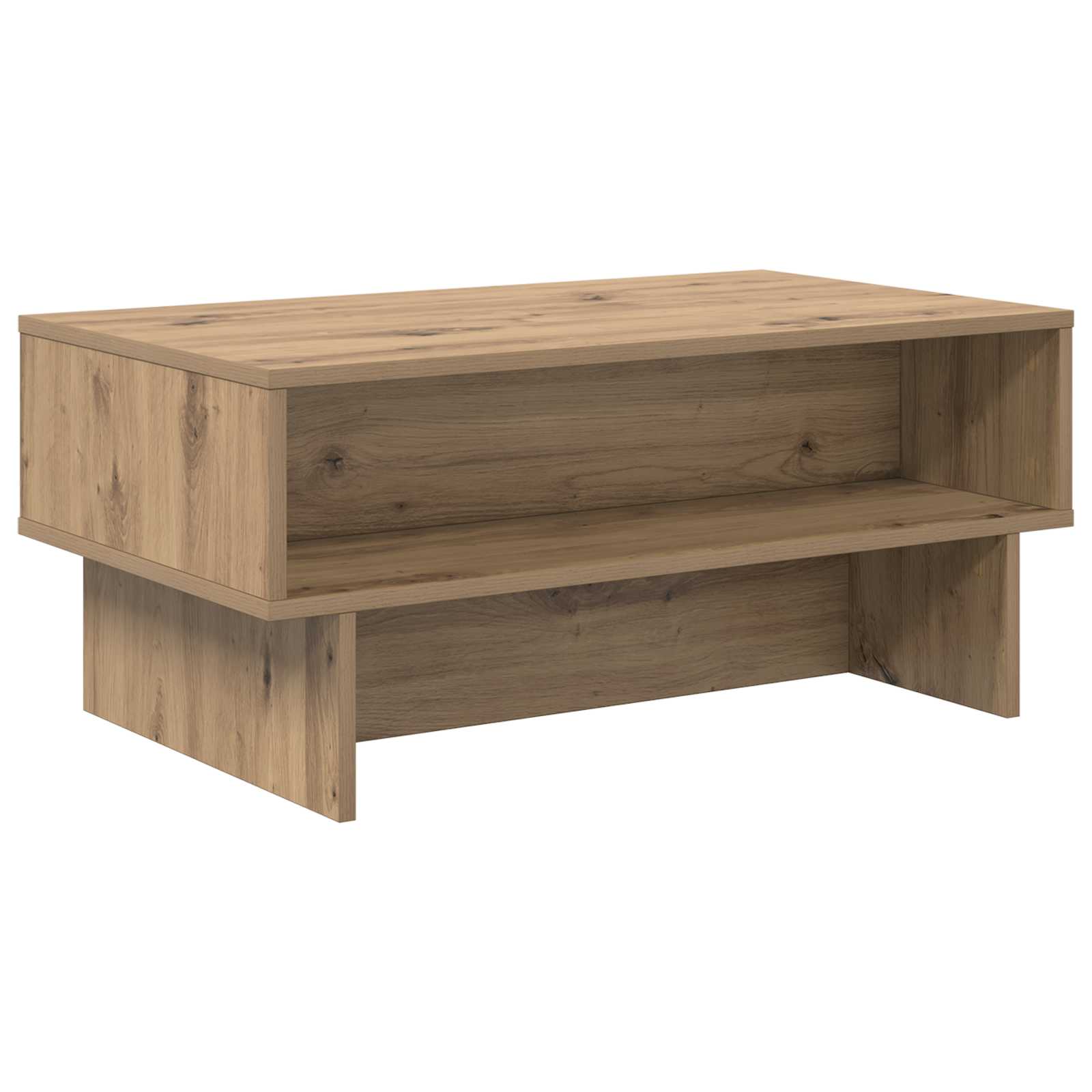 vidaXL Stolik kawowy Dąb rzemieślniczy 80 x 46 x 35 cm