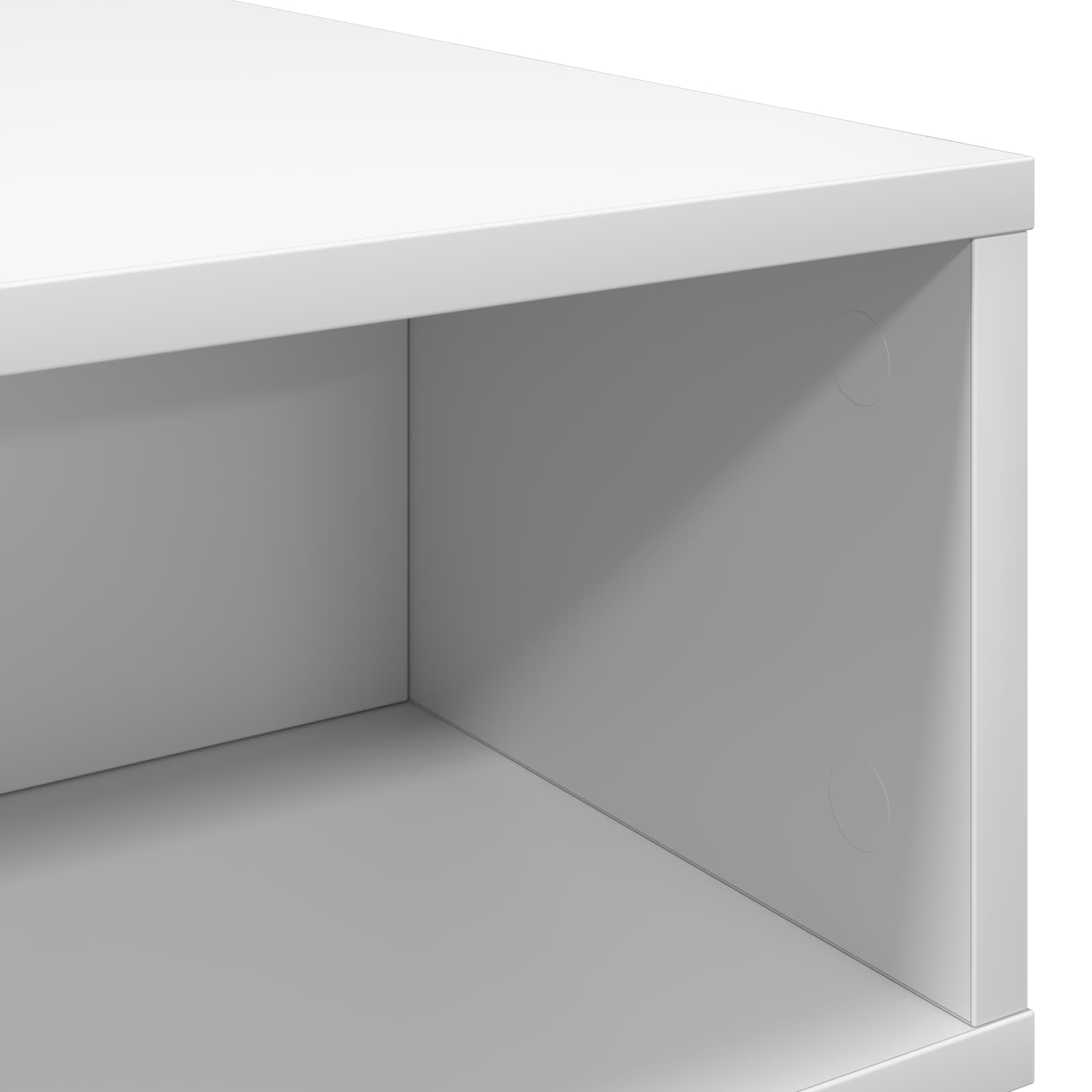 vidaXL Stolik kawowy Biały 48 x 46 x 35 cm Materiał drewnopochodny