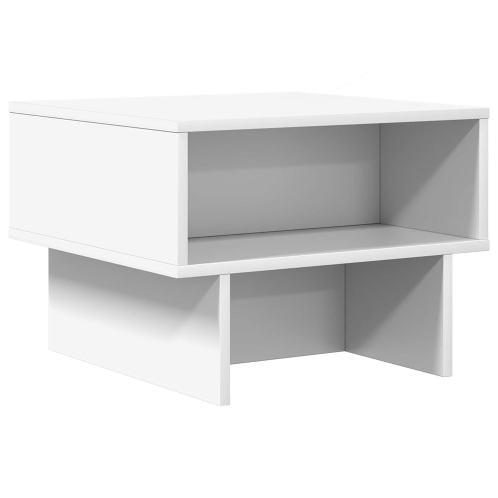 vidaXL Stolik kawowy Biały 48 x 46 x 35 cm Materiał drewnopochodny