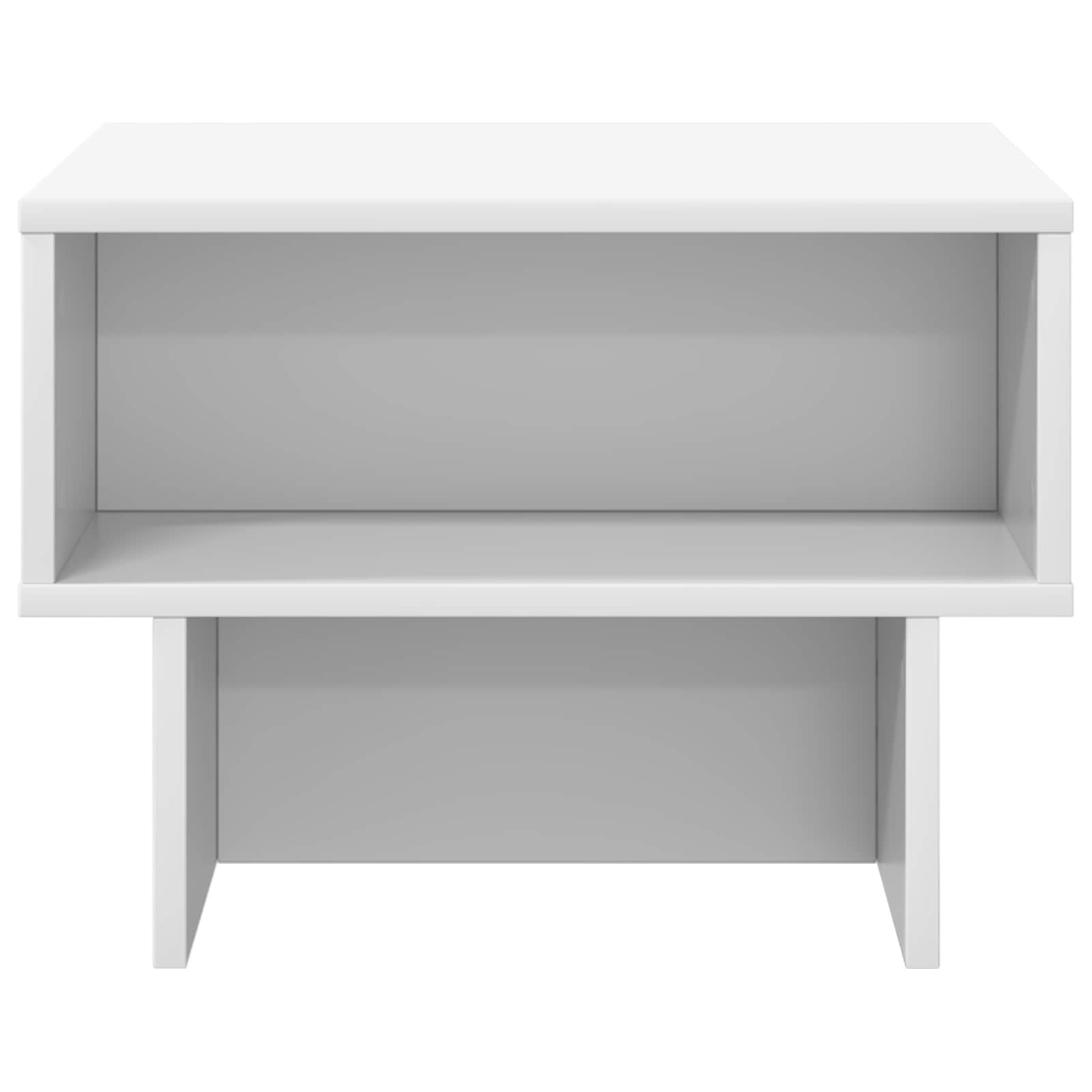 vidaXL Stolik kawowy Biały 48 x 46 x 35 cm Materiał drewnopochodny