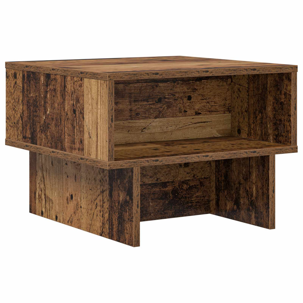vidaXL Stolik kawowy Stare drewno 48 x 46 x 35 cm