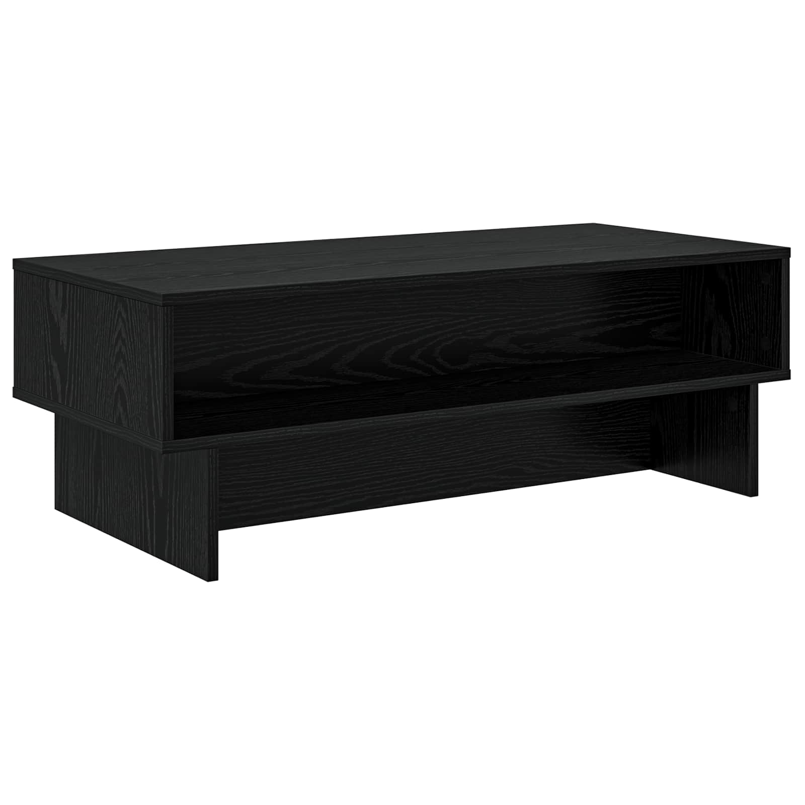 vidaXL Stolik kawowy Czarny Dąb 100 x 46 x 35 cm