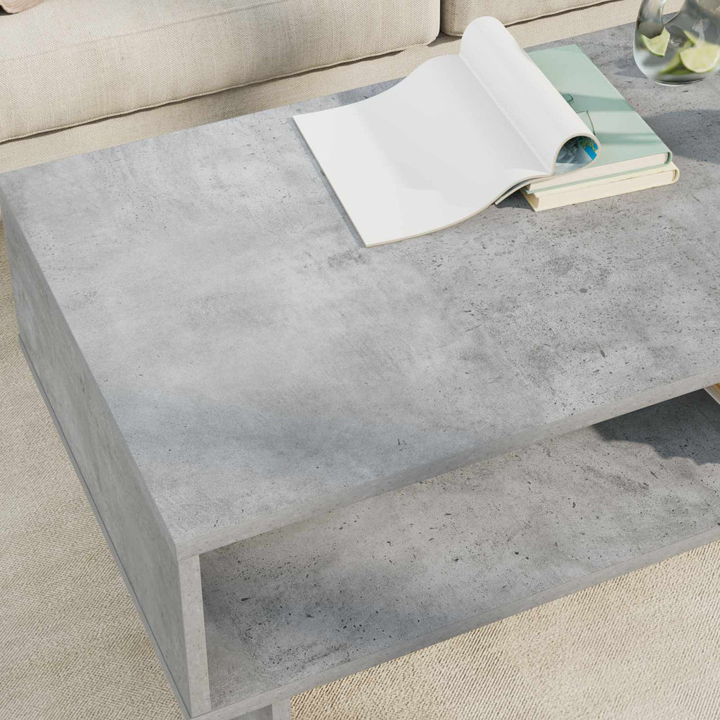 vidaXL Stolik kawowy Betonowy szary 100 x 46 x 35 cm
