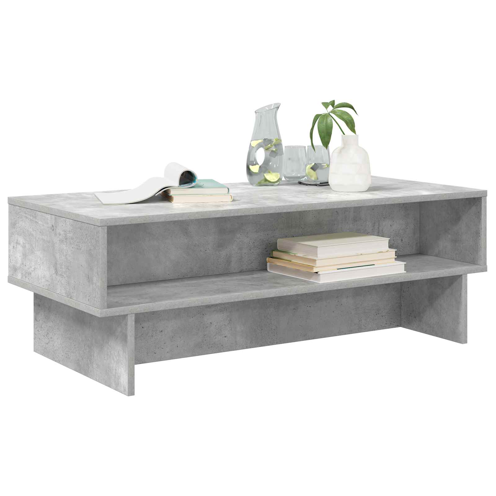 vidaXL Stolik kawowy Betonowy szary 100 x 46 x 35 cm