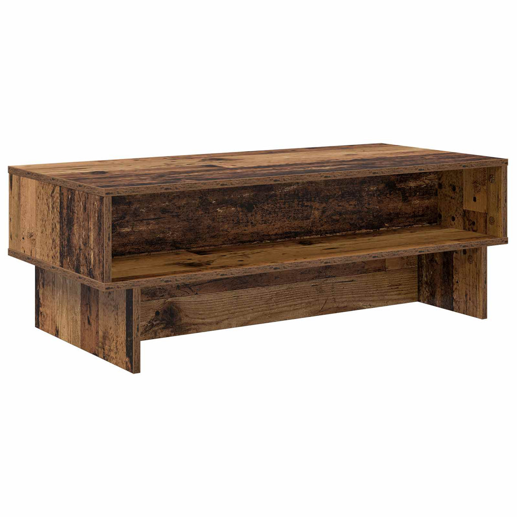 vidaXL Stolik kawowy Stare drewno 100 x 46 x 35 cm