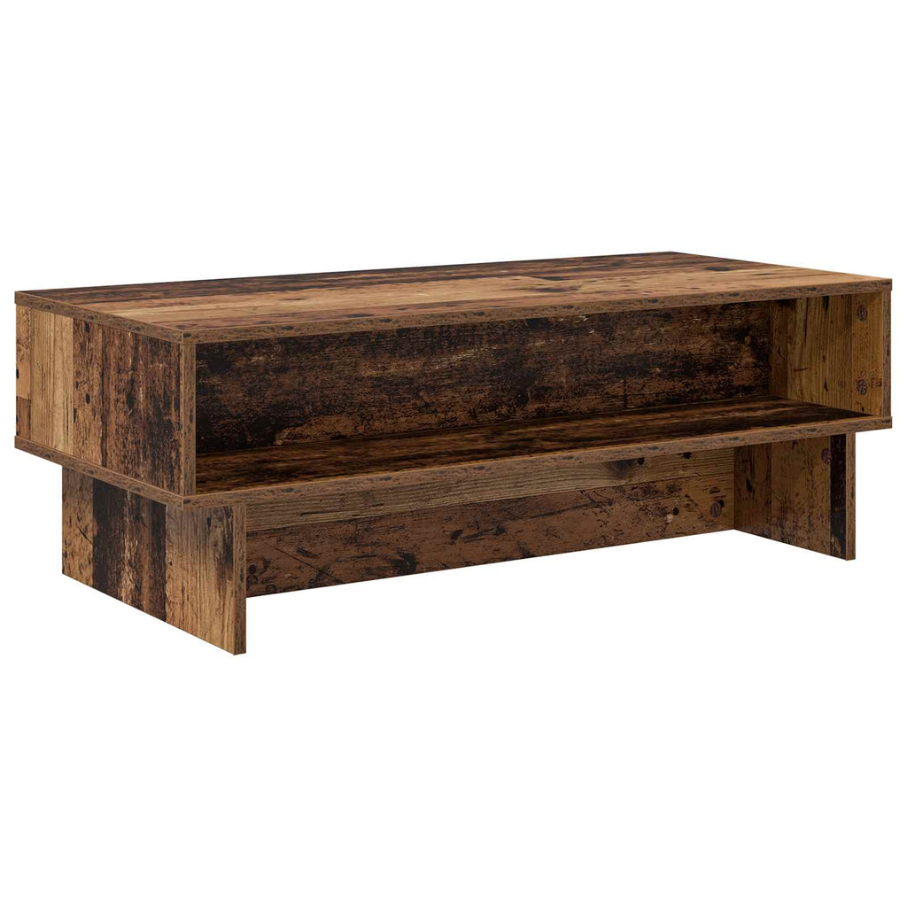 vidaXL Stolik kawowy Stare drewno 100 x 46 x 35 cm