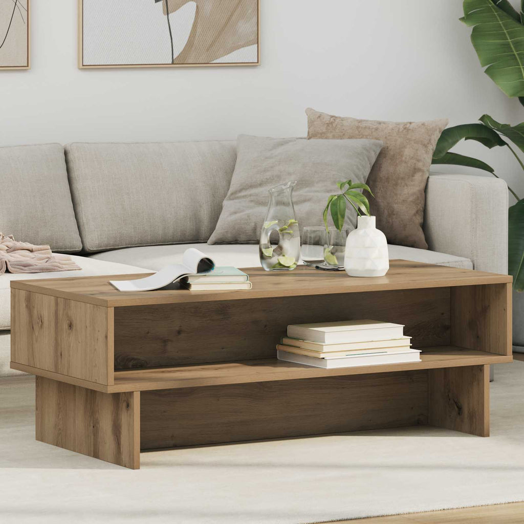 vidaXL Stolik kawowy Dąb rzemieślniczy 100 x 46 x 35 cm