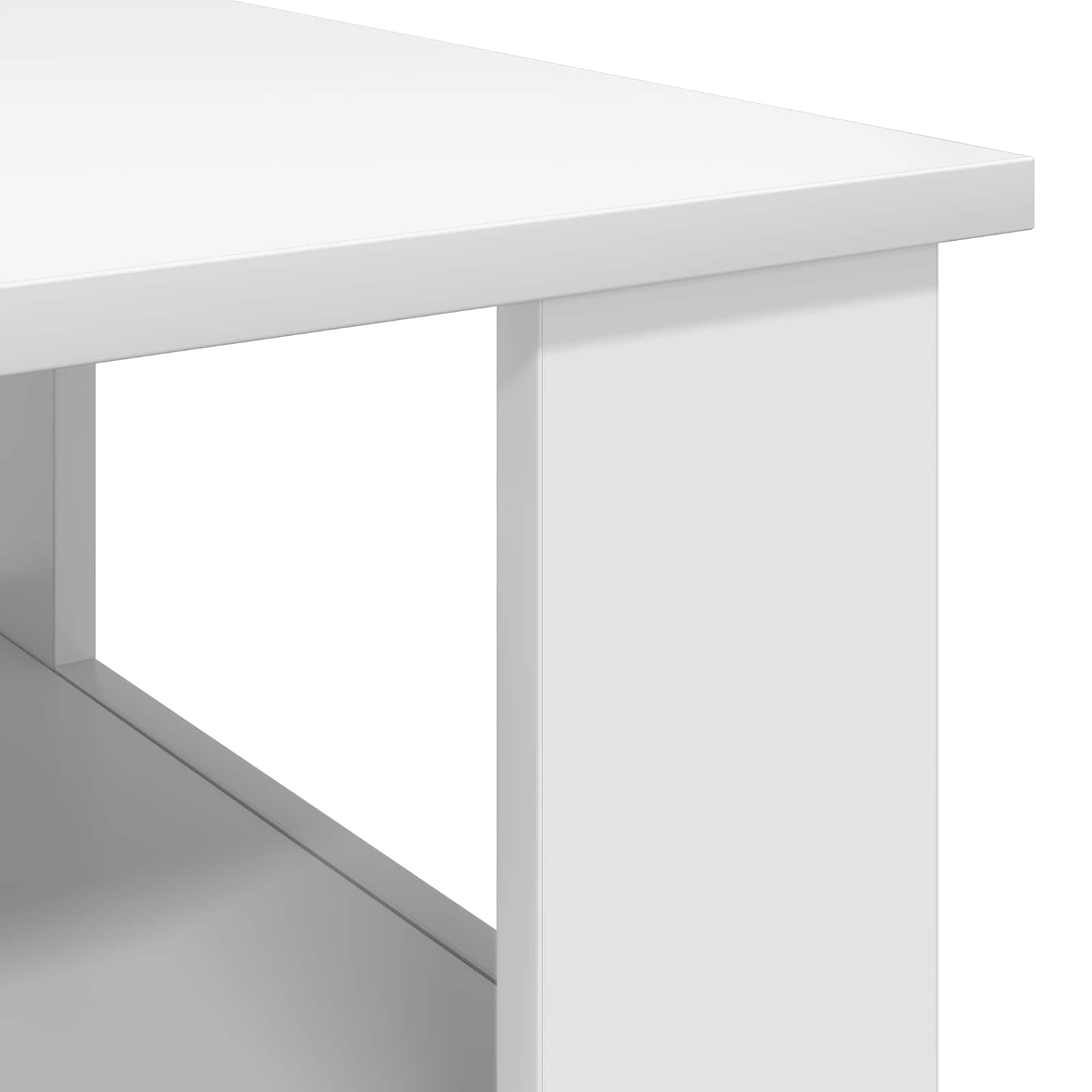 vidaXL Stolik kawowy Biały 57 x 55 x 45 cm Materiał drewnopochodny