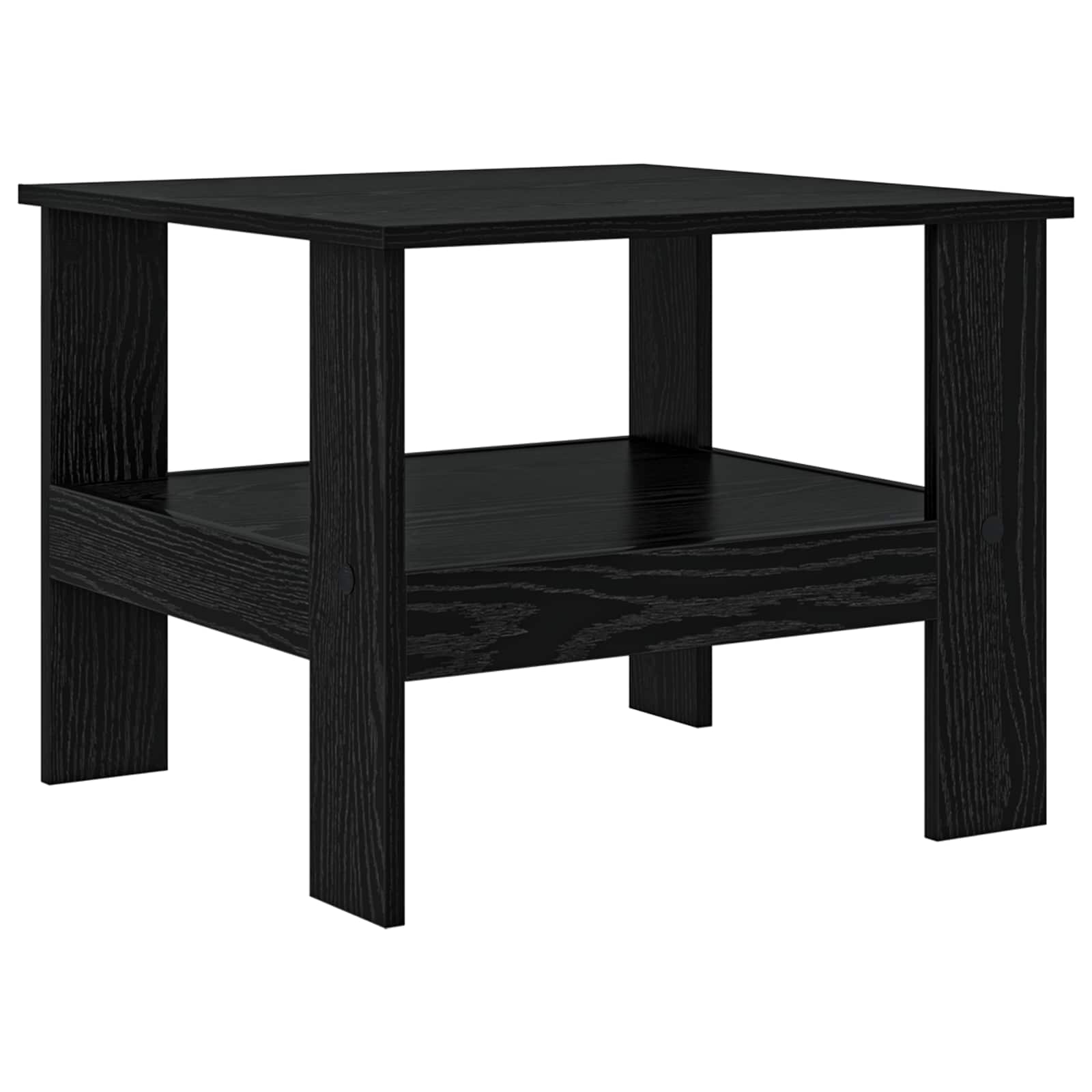 vidaXL Stolik kawowy Czarny Dąb 57 x 55 x 45 cm