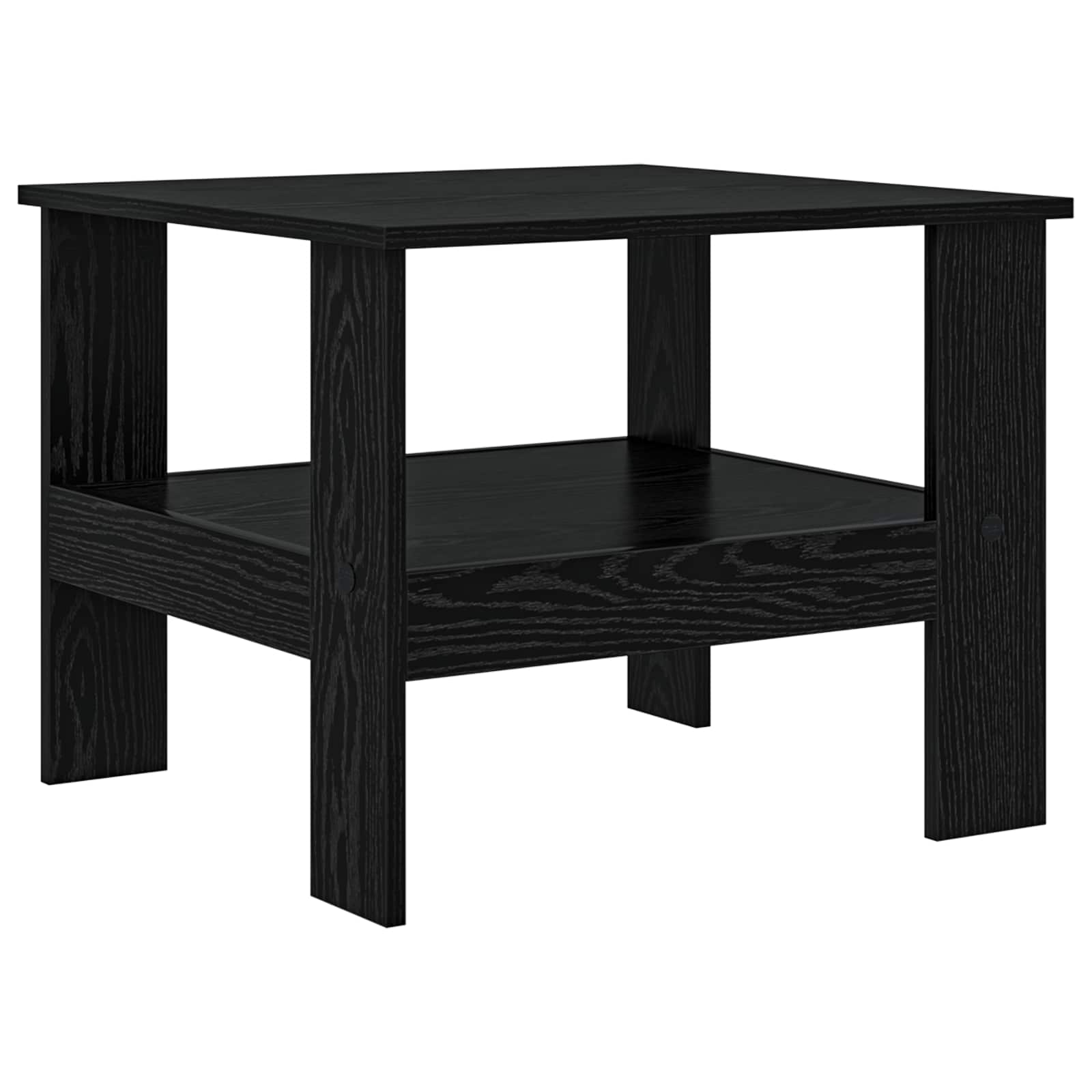 vidaXL Stolik kawowy Czarny Dąb 57 x 55 x 45 cm