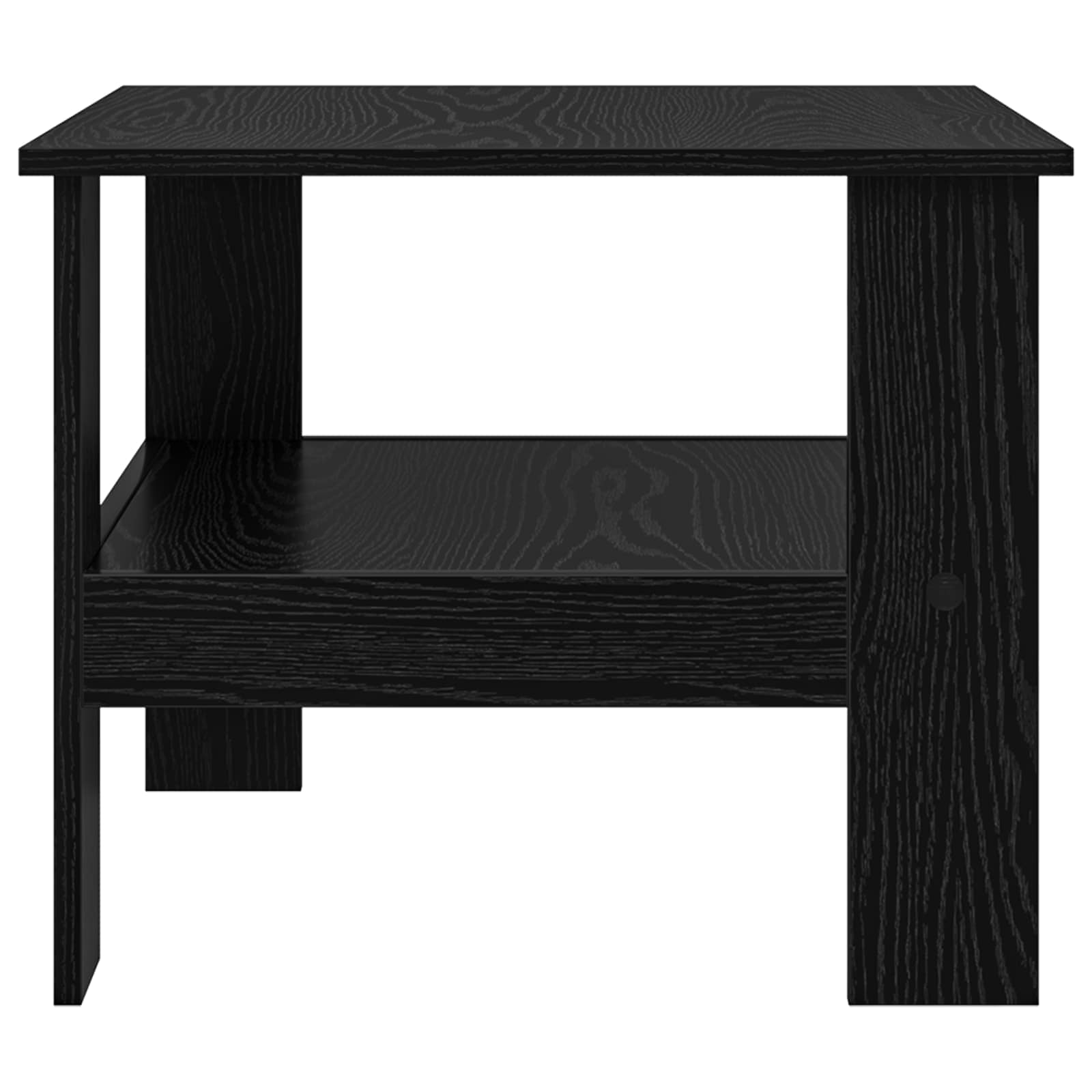 vidaXL Stolik kawowy Czarny Dąb 57 x 55 x 45 cm