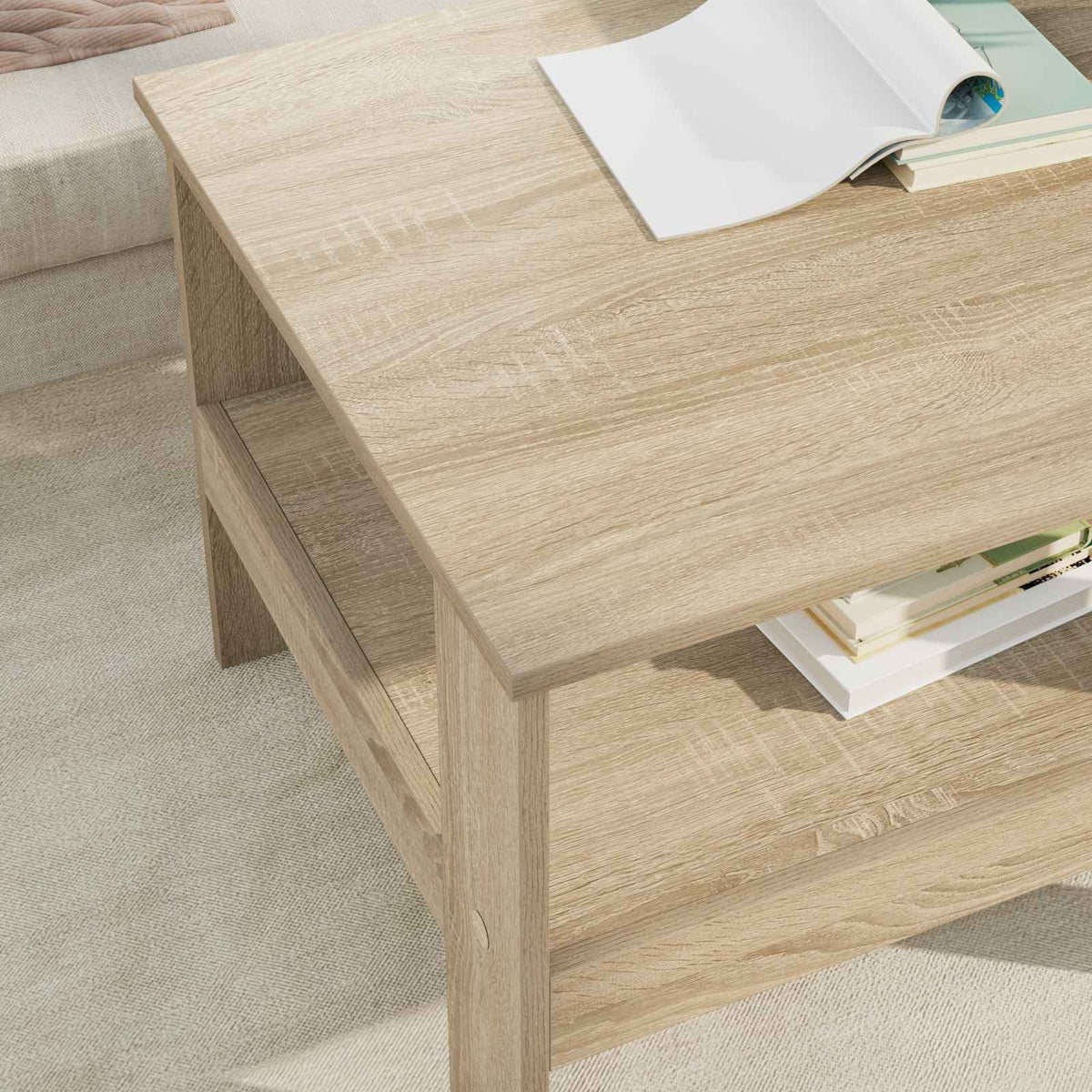 vidaXL Stolik kawowy Dąb Sonoma 57 x 55 x 45 cm Drewno inżynieryjne