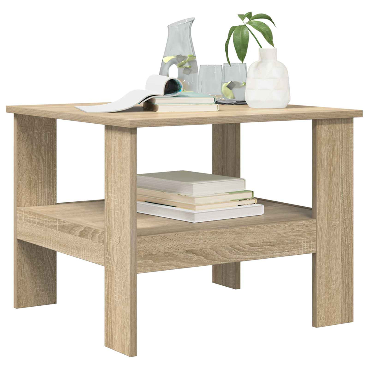 vidaXL Stolik kawowy Dąb Sonoma 57 x 55 x 45 cm Drewno inżynieryjne