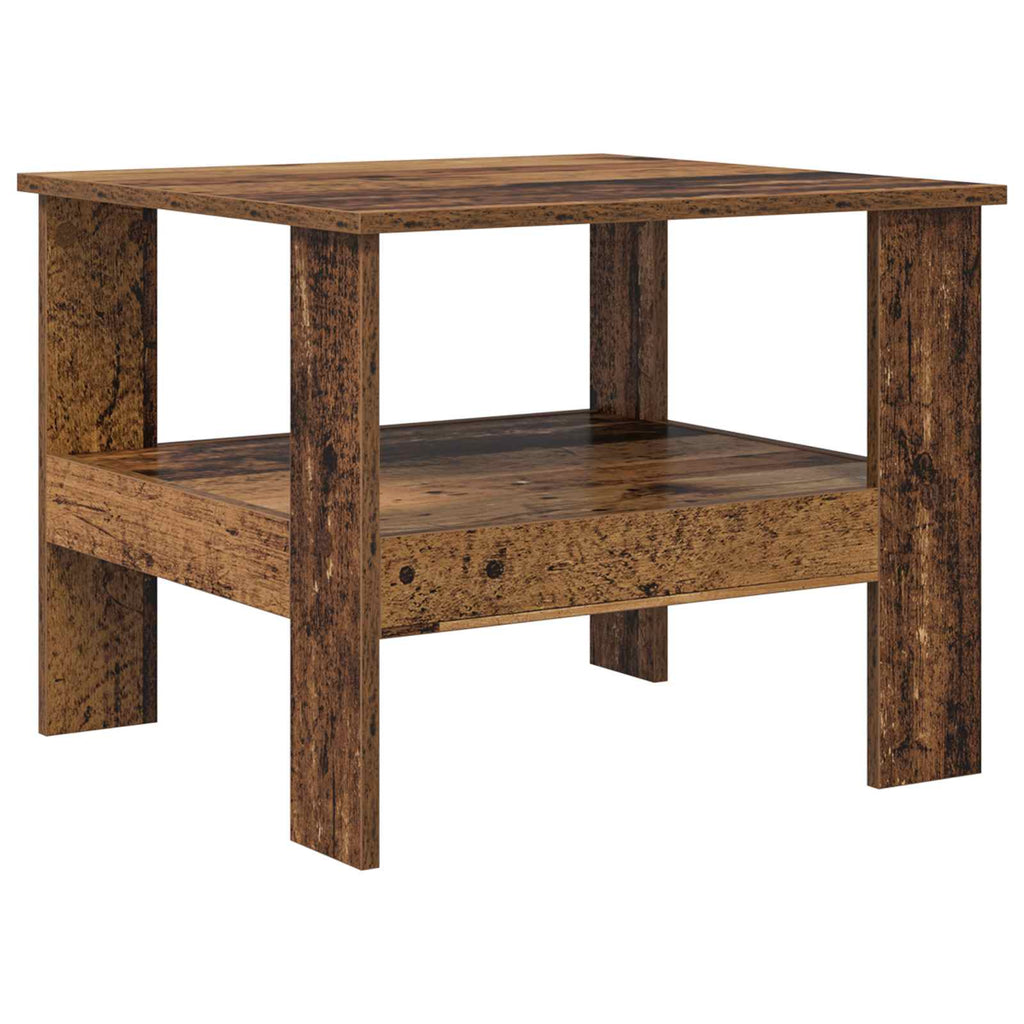 vidaXL Stolik kawowy Stare drewno 57 x 55 x 45 cm