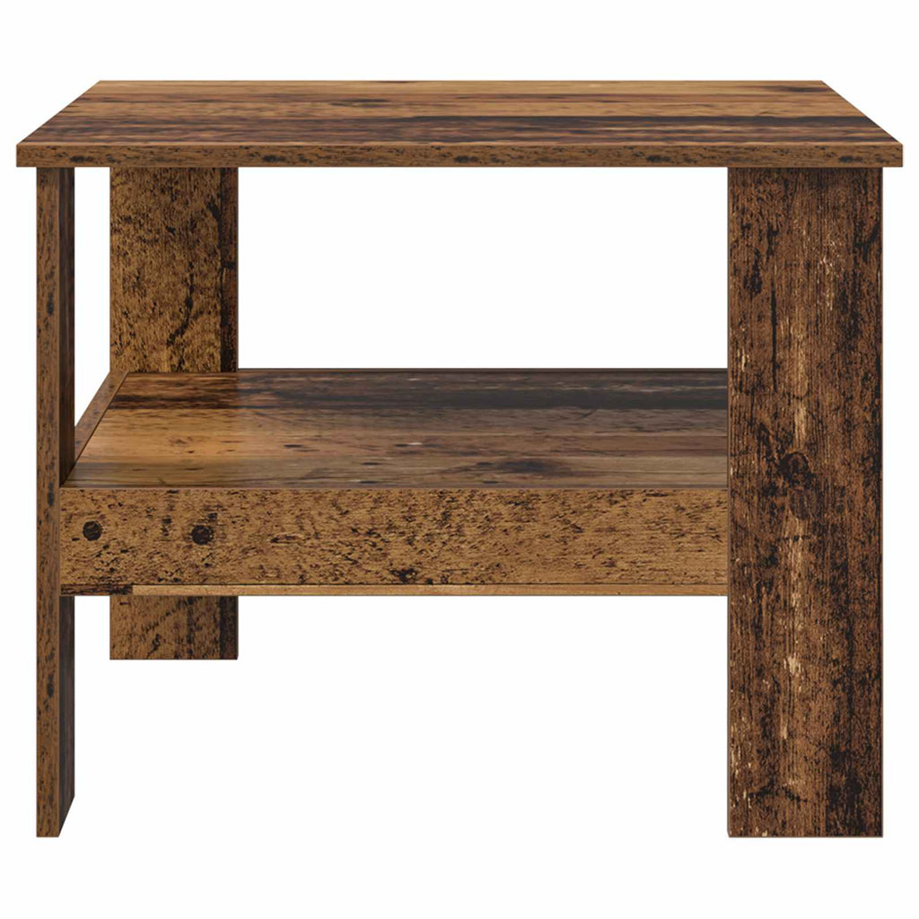 vidaXL Stolik kawowy Stare drewno 57 x 55 x 45 cm