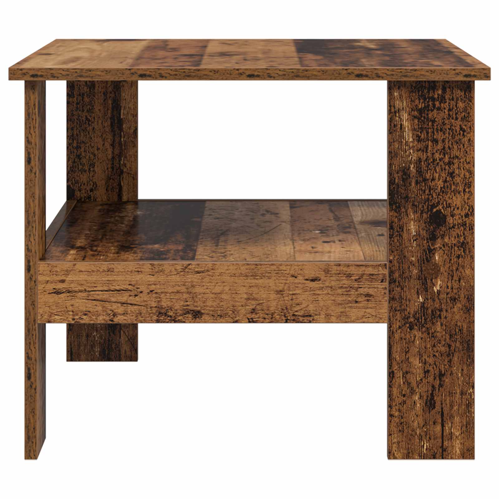 vidaXL Stolik kawowy Stare drewno 57 x 55 x 45 cm