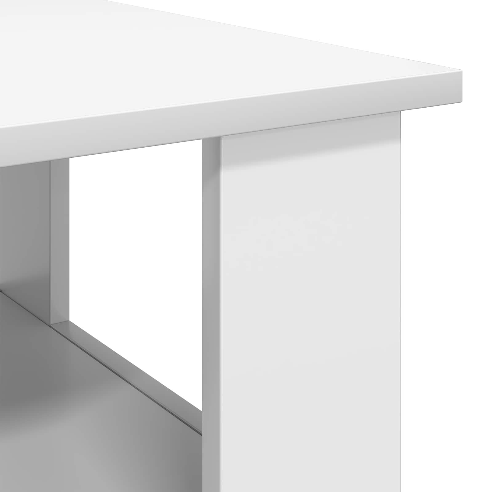 vidaXL Stolik kawowy Biały 90 x 50 x 45 cm Materiał drewnopochodny