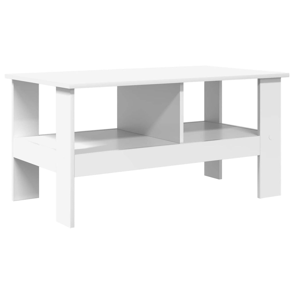 vidaXL Stolik kawowy Biały 90 x 50 x 45 cm Materiał drewnopochodny
